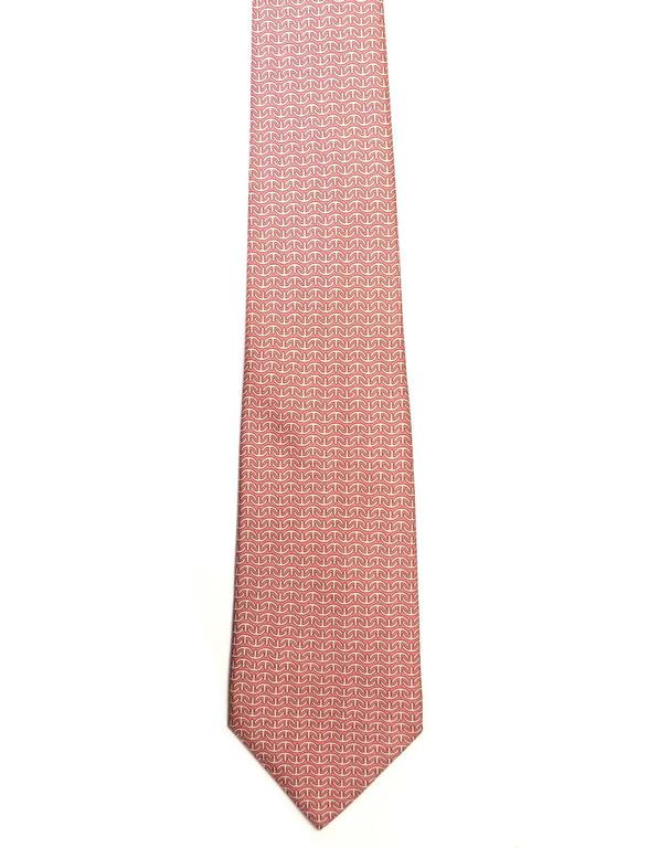 Hermes Pink Anchor Print Silk Tie For Sale at 1stDibs hermes pink tie