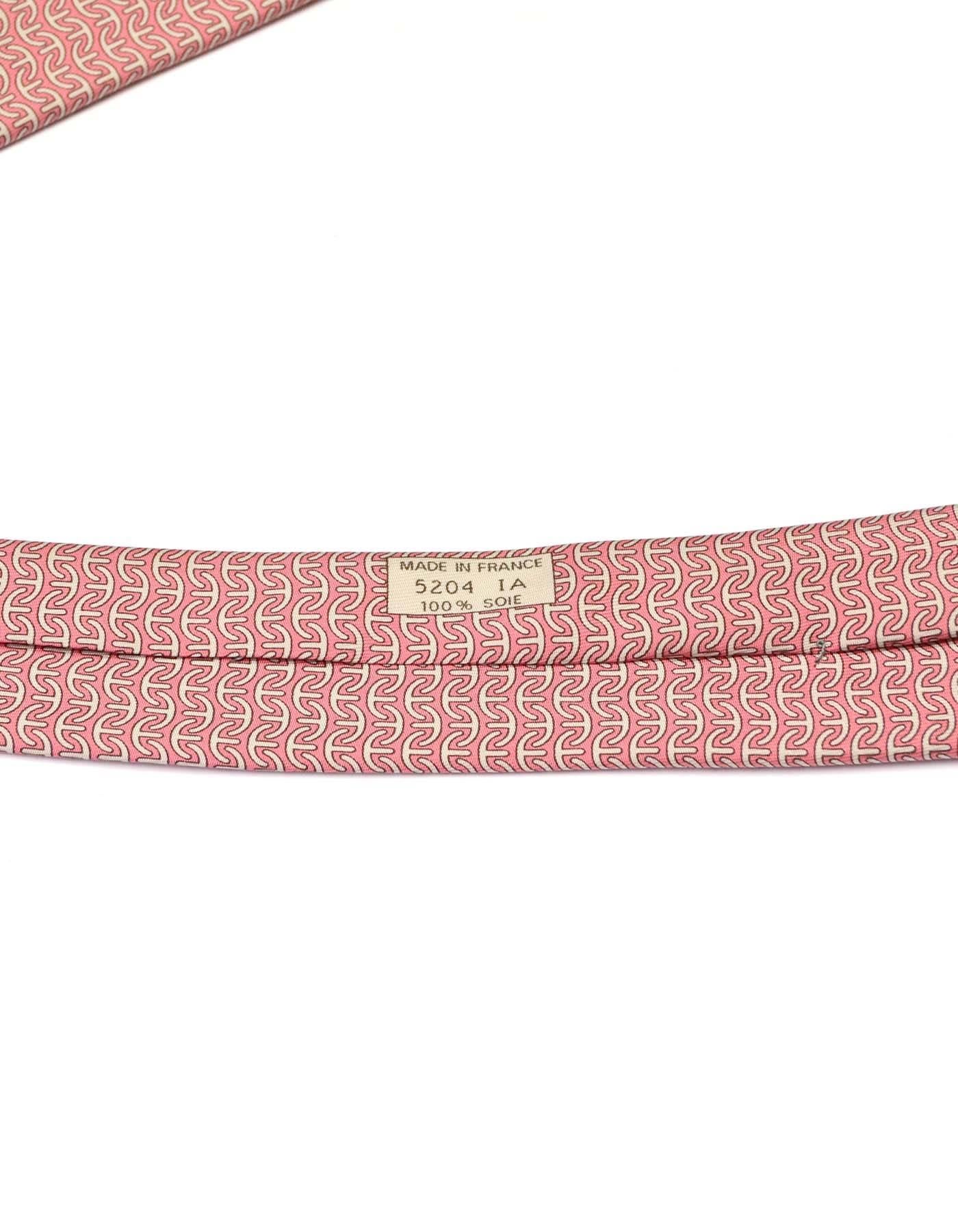 hermes pink tie