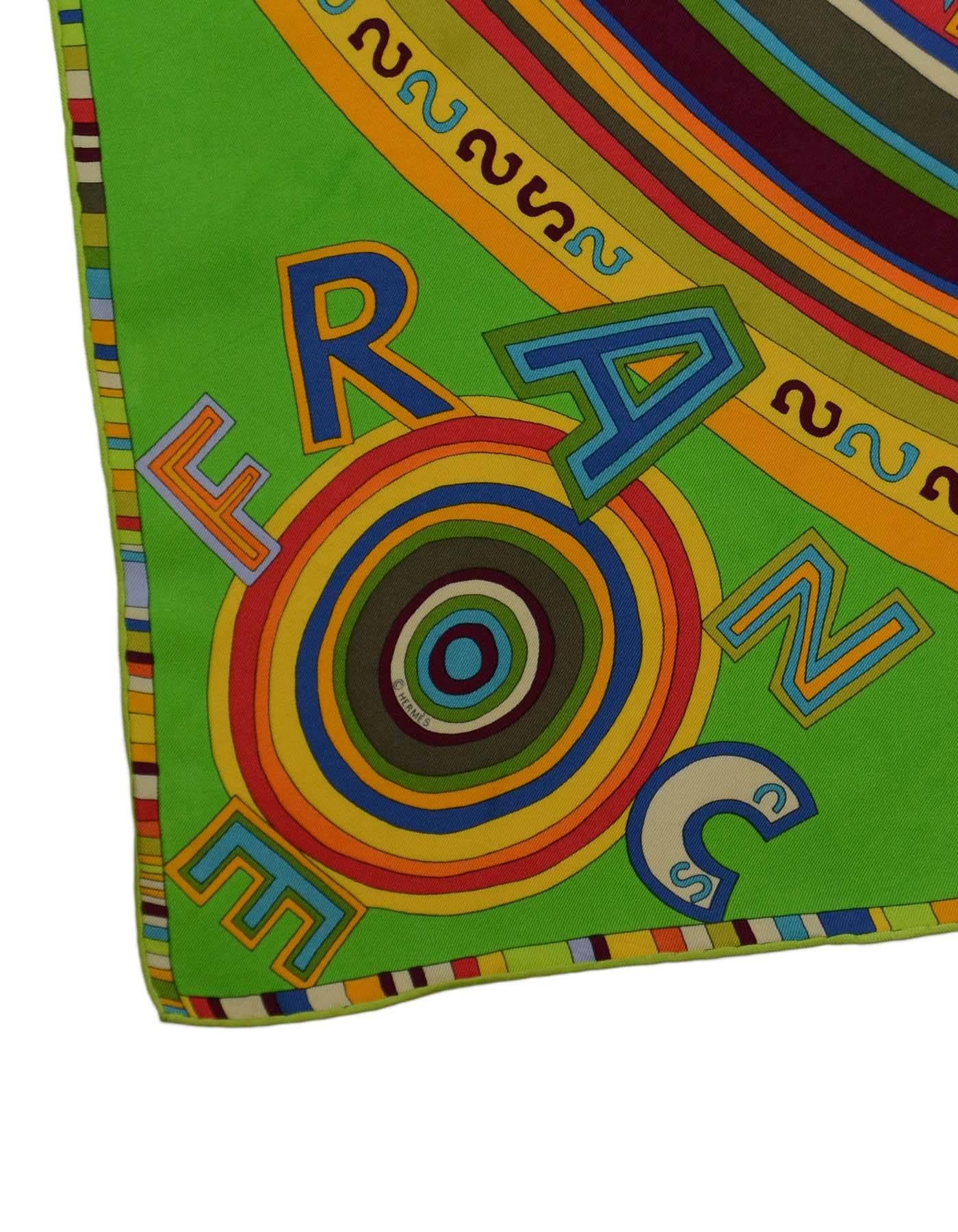 Hermes Multicolor 'Tohu Bohu' Silk 90cm Square Scarf 1