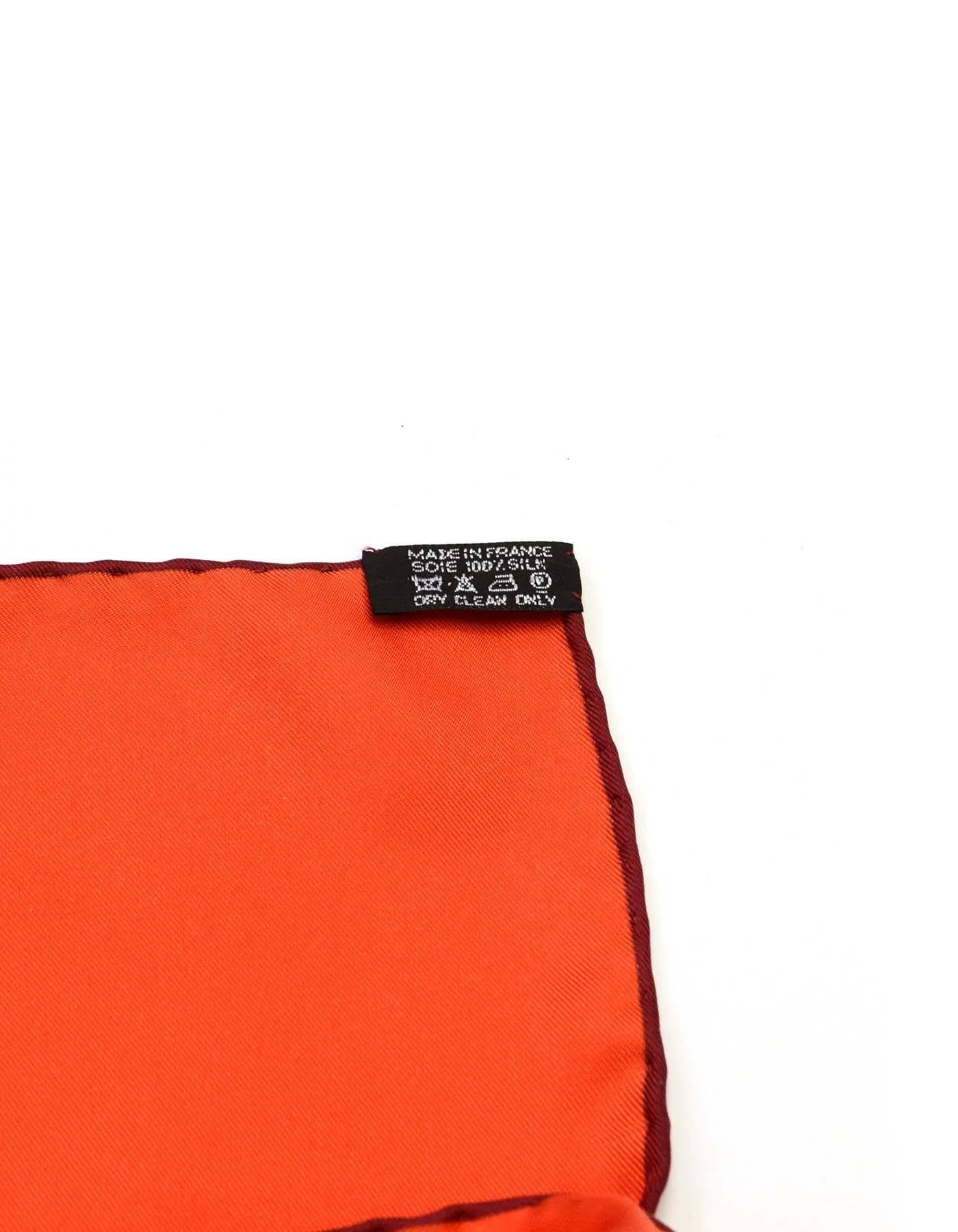 Women's Hermes Leigh Cooke Orange 'A Vos Crayons!' Silk 90cm Scarf