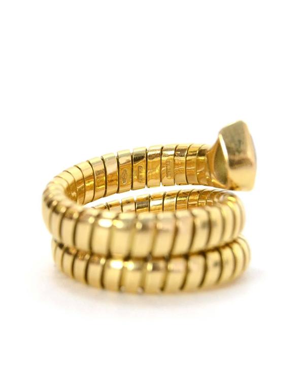 Bulgari Bvlgari 18k Gold Serpenti Tubogas Pink Tourmaline Ring Sz 7 Rt 6 750 For Sale At 1stdibs Merging two of the most iconic symbols of bulgari design, the serpenti ring coils the sinuosity of the snake with the contemporary soul of tubogas. bulgari bvlgari 18k gold serpenti tubogas pink tourmaline ring sz 7 rt 6 750