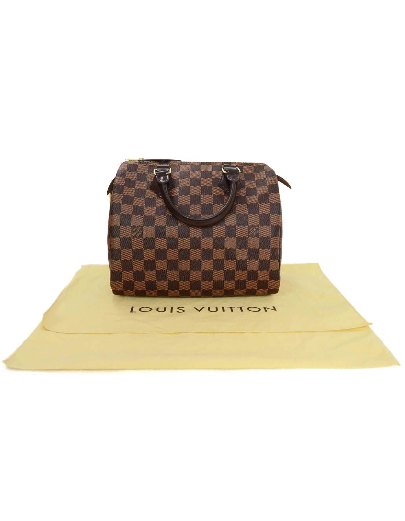 Louis Vuitton Like New Brown Damier Ebene Speedy 25 Bag 6