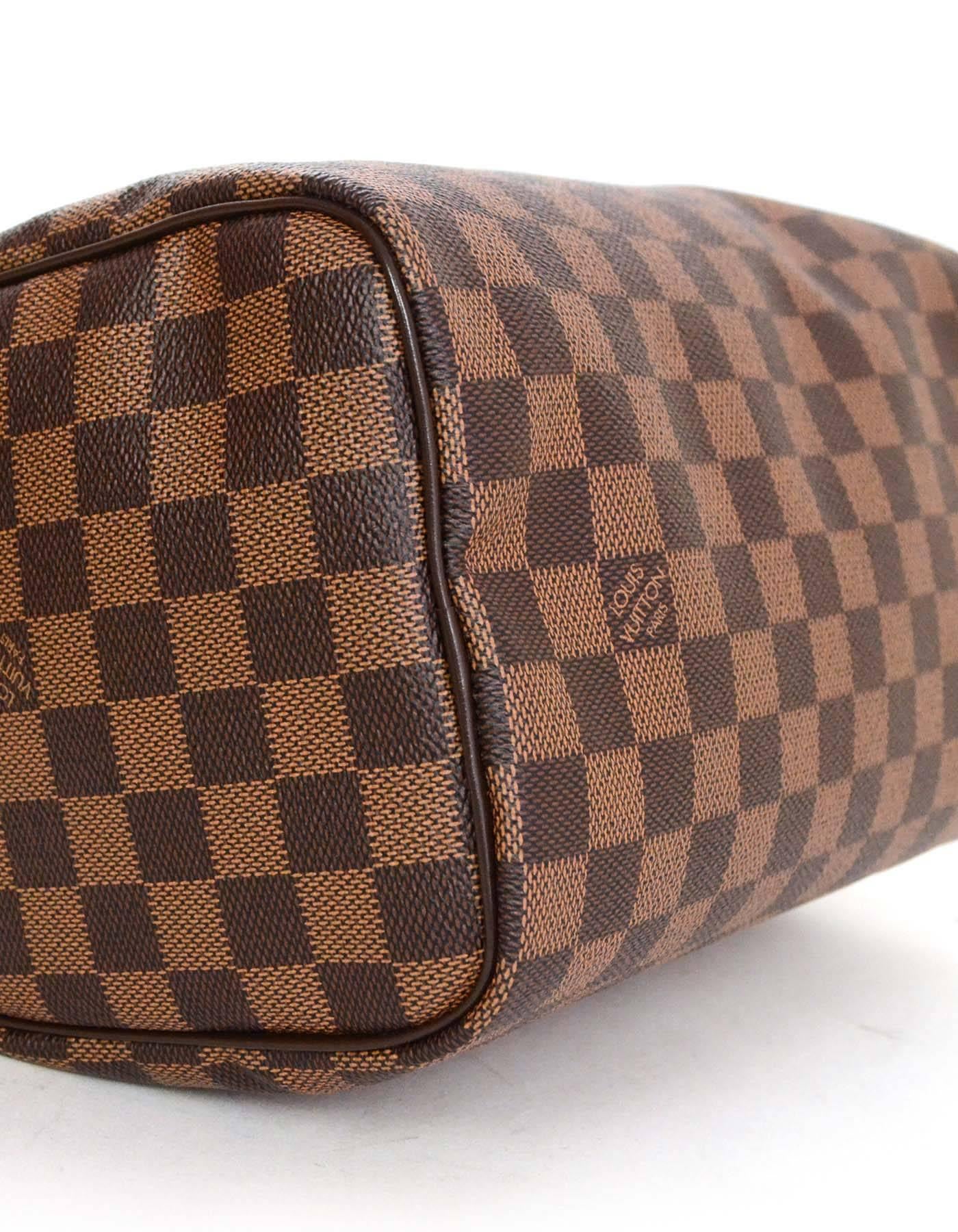 Louis Vuitton Like New Brown Damier Ebene Speedy 25 Bag 1