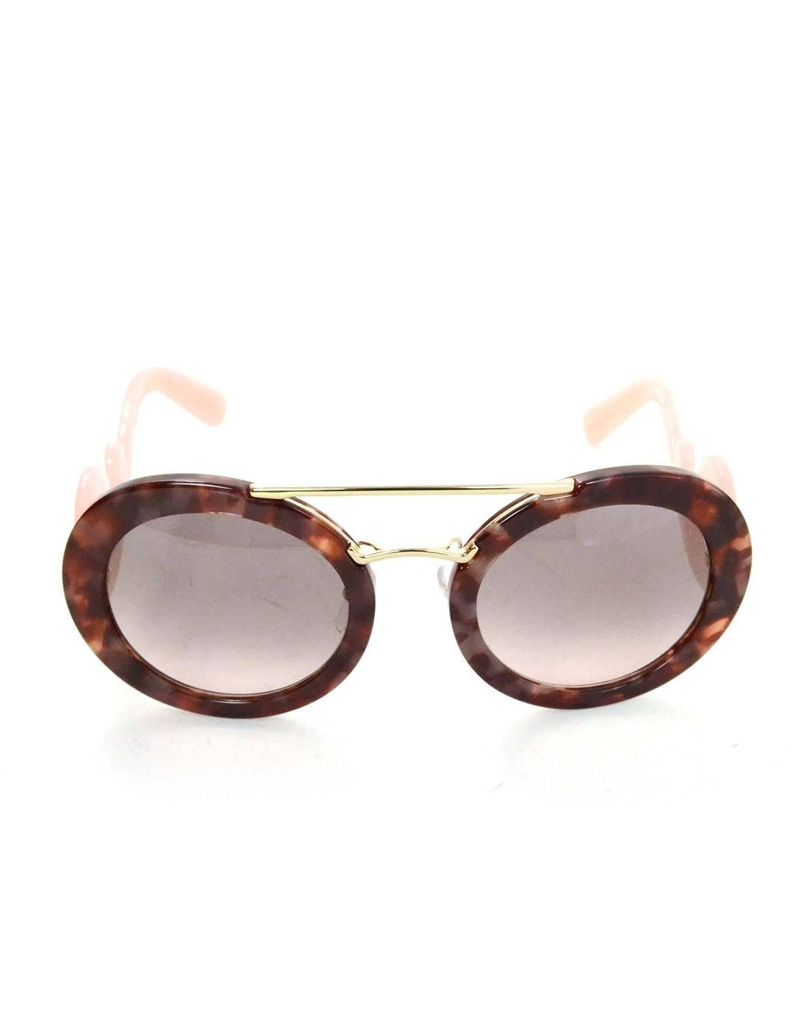 prada pink tortoise shell glasses