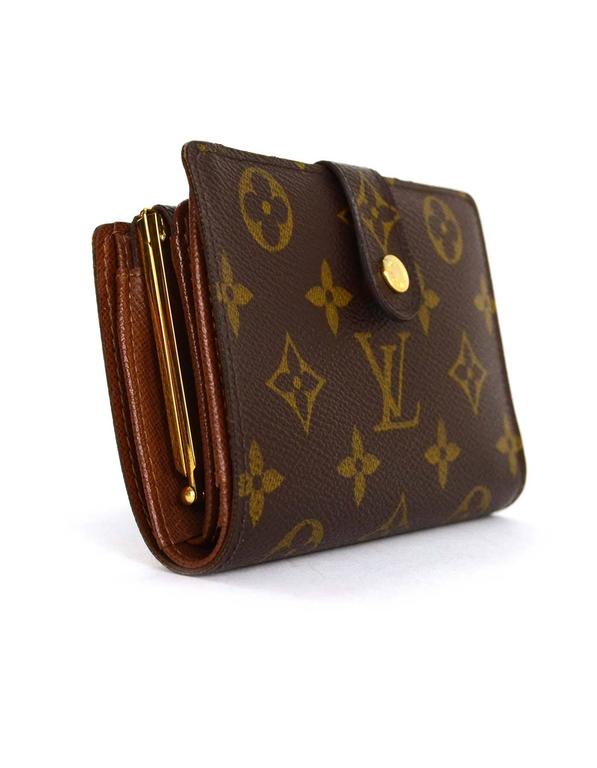 Louis Vuitton Monogram French Purse Wallet w/ Box For Sale at 1stdibs