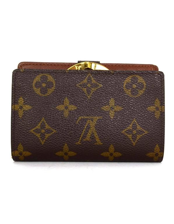 Louis Vuitton Monogram French Purse Wallet w/ Box For Sale at 1stdibs