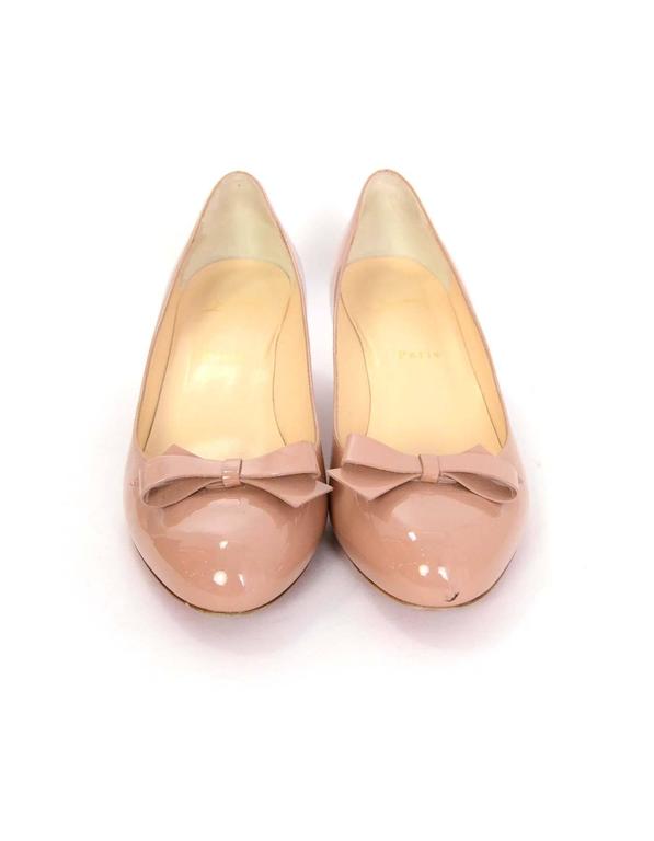 nude patent kitten heels