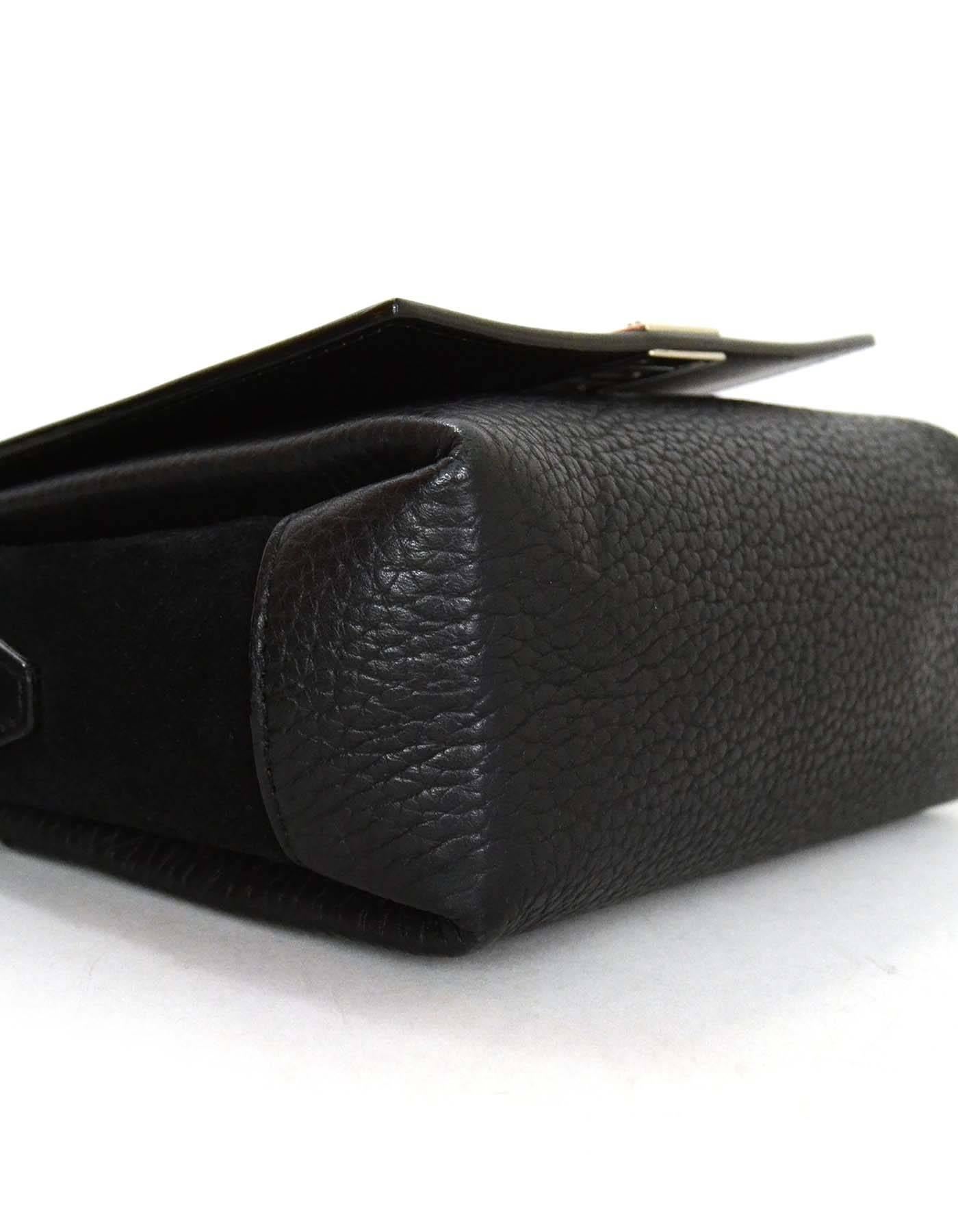 Proenza Schouler Black Leather Mini Elliot Crossbody Bag SHW 1