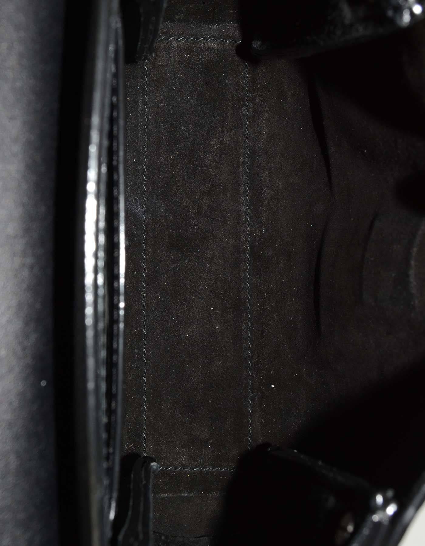 Proenza Schouler Black Leather Mini Elliot Crossbody Bag SHW 3