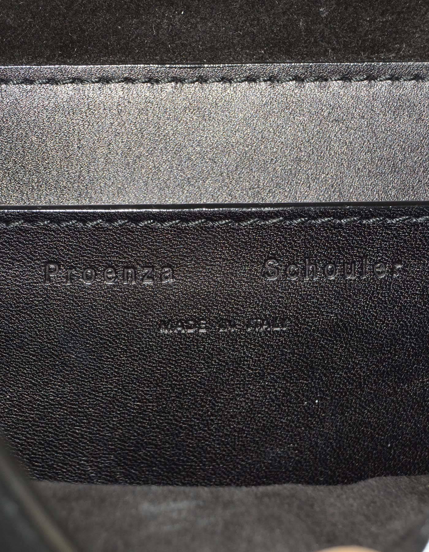 Proenza Schouler Black Leather Mini Elliot Crossbody Bag SHW 4
