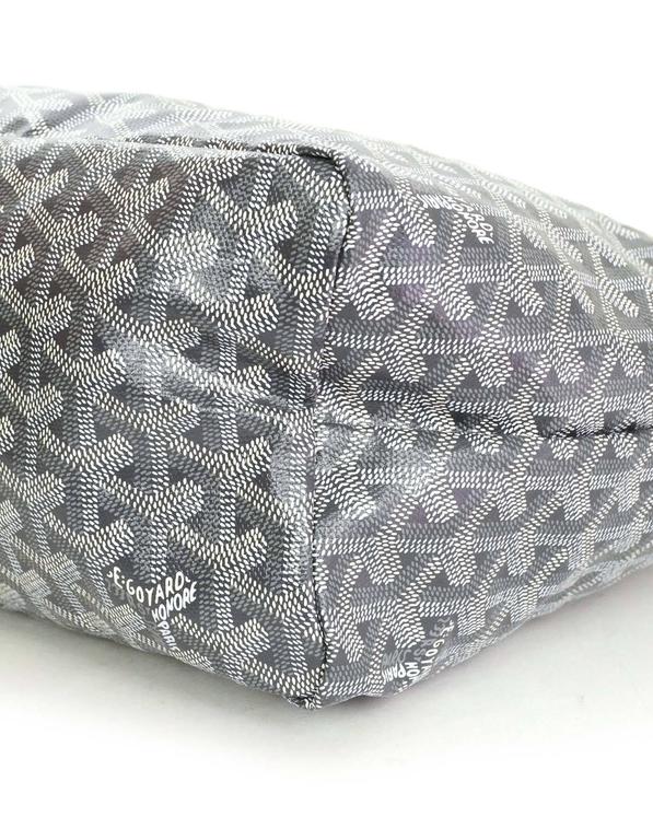 Goyard Grey Goyardine Saint Louis PM Tote at 1stDibs  goyard dark grey,  dark grey goyard, goyard light grey tote