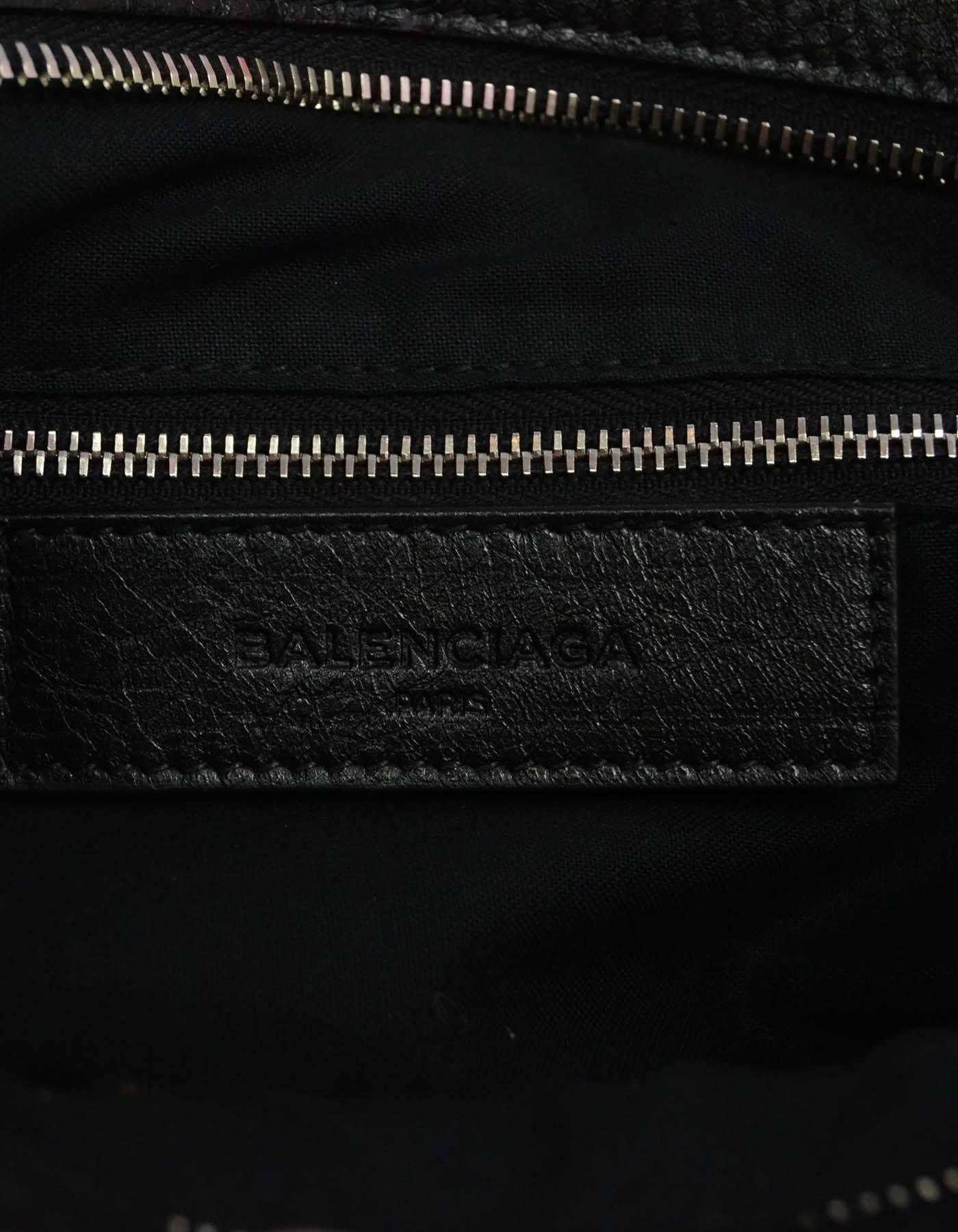 Balenciaga LIKE NEW Black Leather Town Crossbody Bag SHW 3