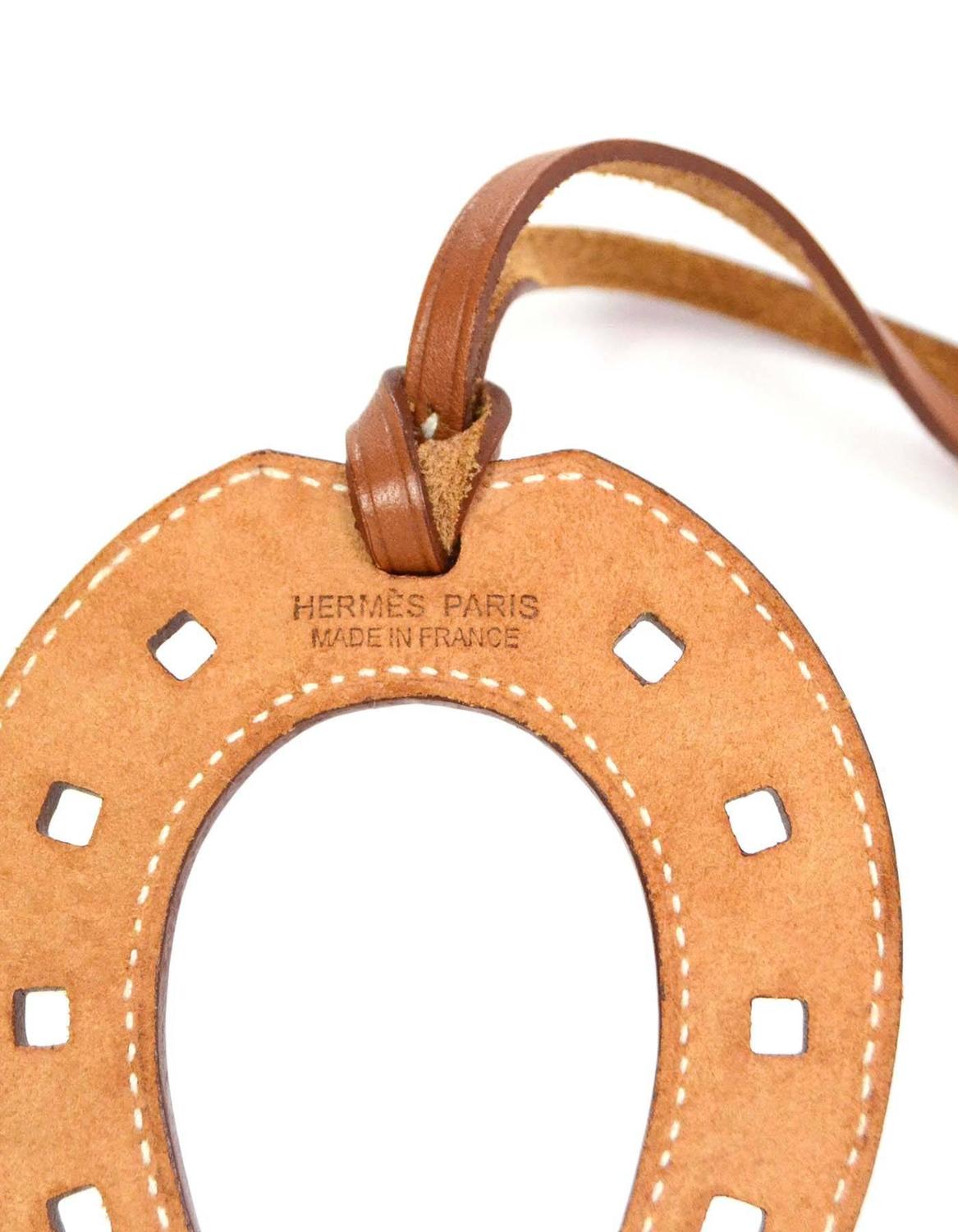 Hermes Barenia Paddock Horseshoe De Sac Bag Charm For Sale at 1stdibs