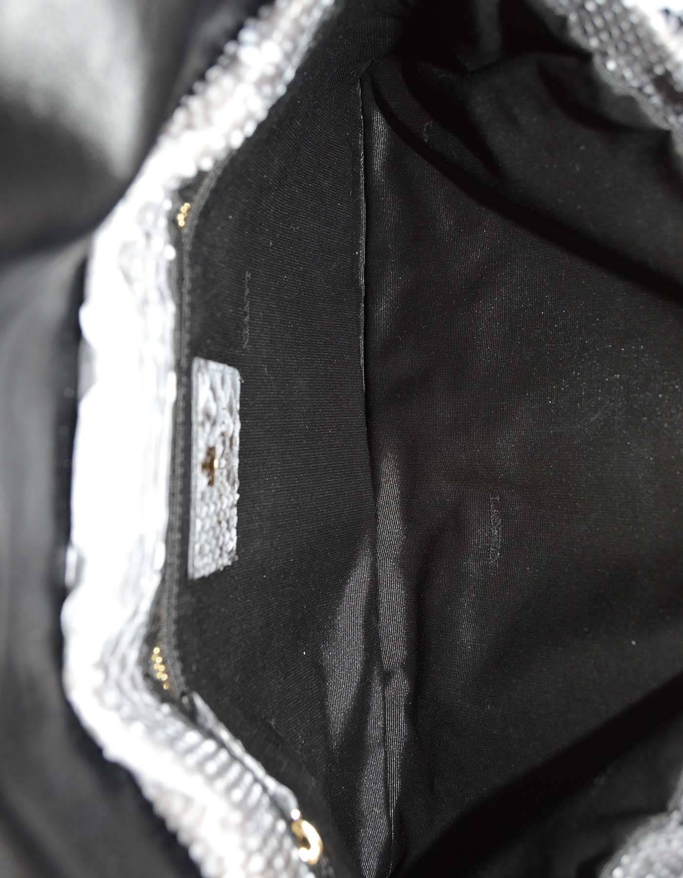 Lanvin Grey Python Studded Sugar Flap Bag rt. $3, 000 2