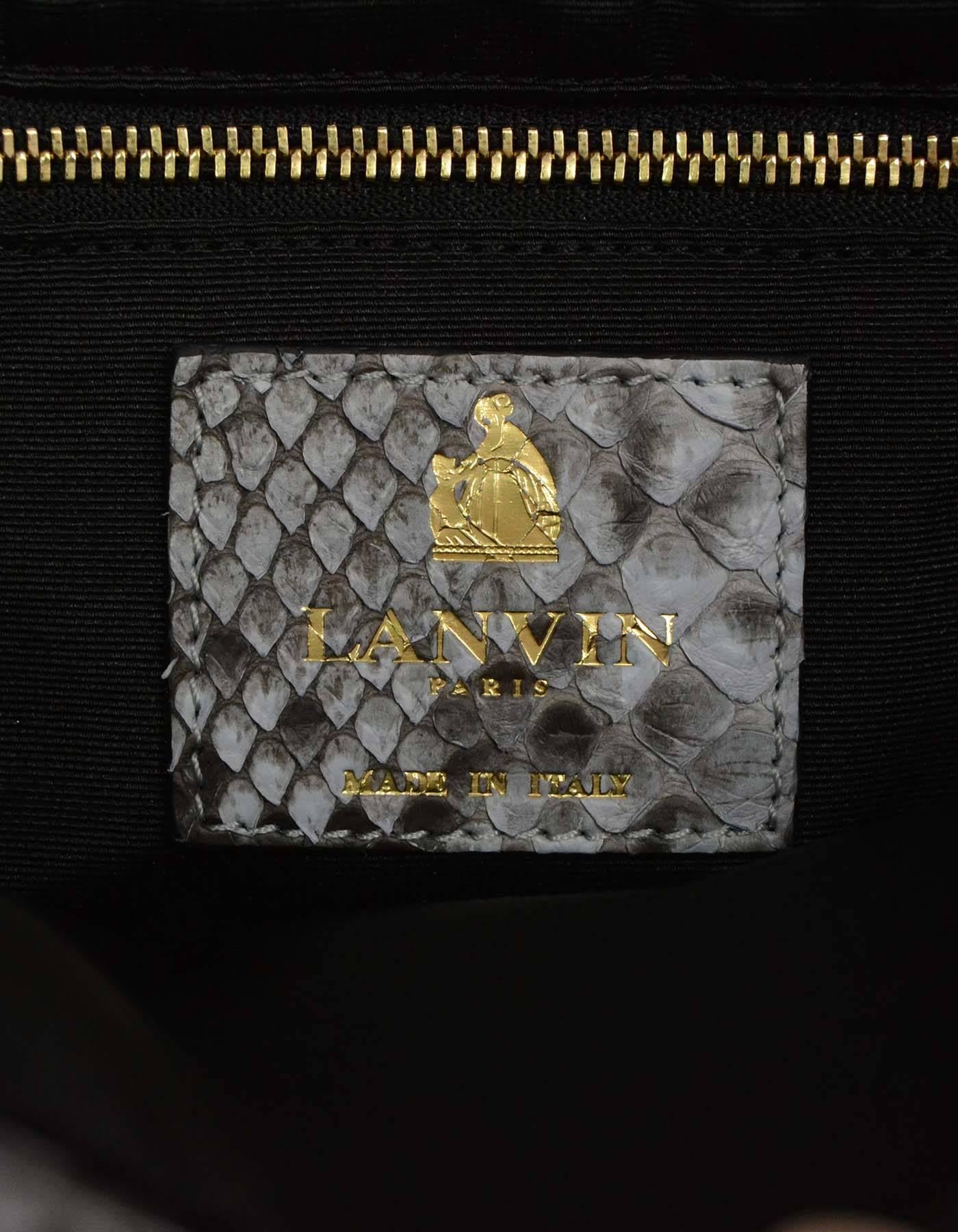 Lanvin Grey Python Studded Sugar Flap Bag rt. $3, 000 4