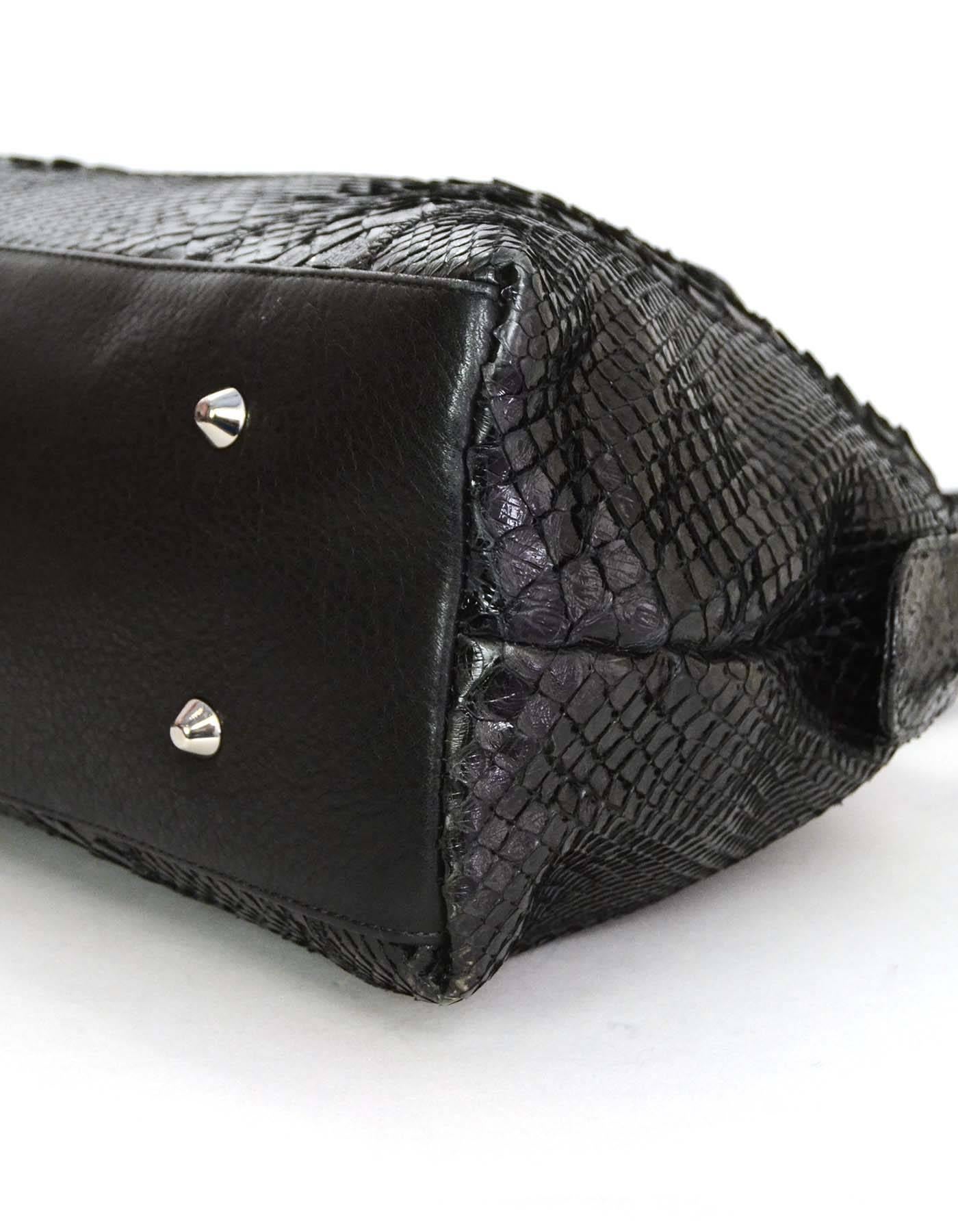 Carlos Falchi Black Python Shoulder Bag rt. $2, 895 1