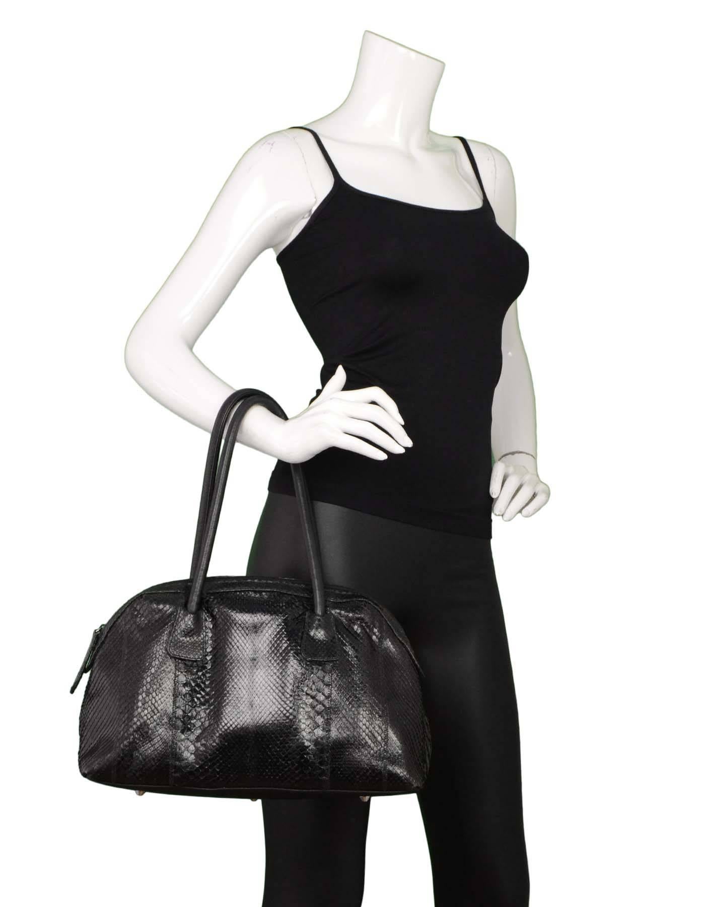 Carlos Falchi Black Python Shoulder Bag rt. $2, 895 5