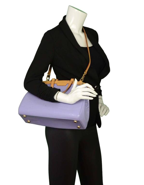 Louis Vuitton Brea Handbag Monogram Vernis GM Purple 2321222