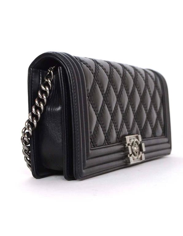 chanel black clutch bag