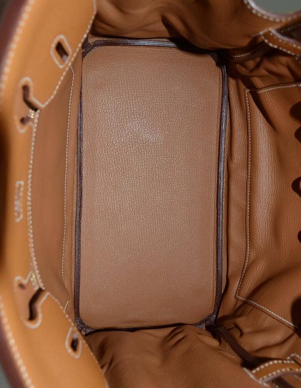 Women's Hermes Tan/Gold Togo Leather 30cm Birkin Bag GHW