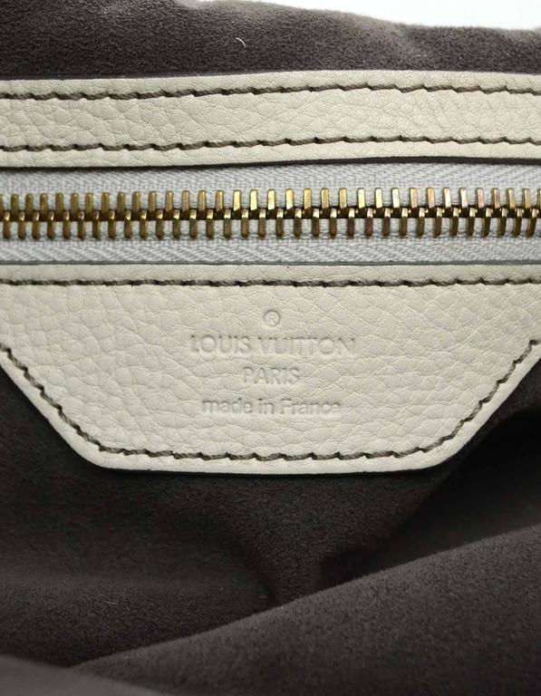 Louis Vuitton Ivory Mahina Leather XL Hobo Louis Vuitton