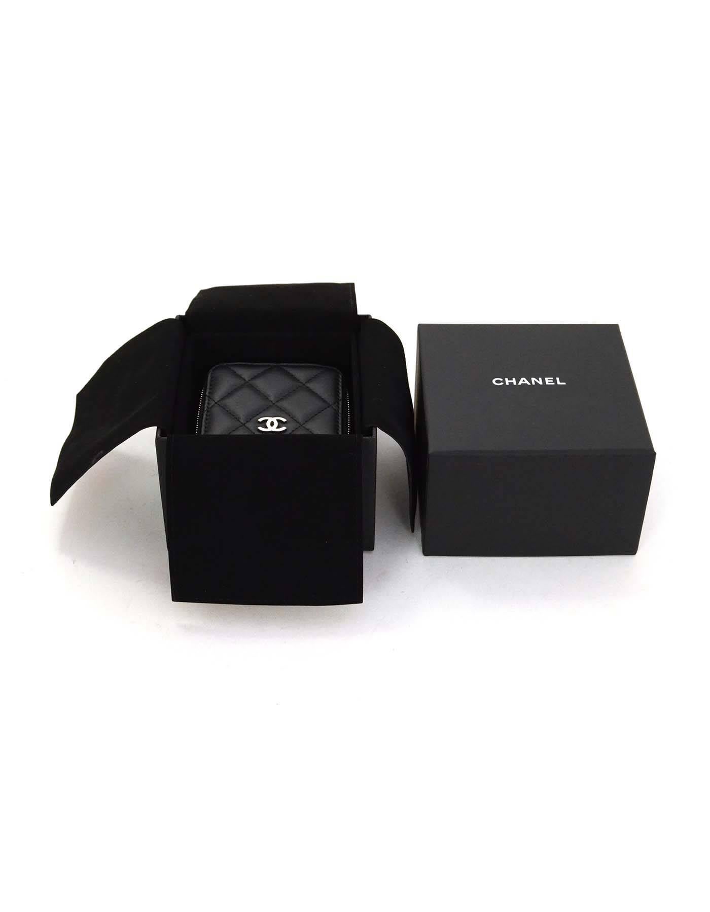 Chanel 2016 Black Quilted Leather Jewelry Box with SHW 2