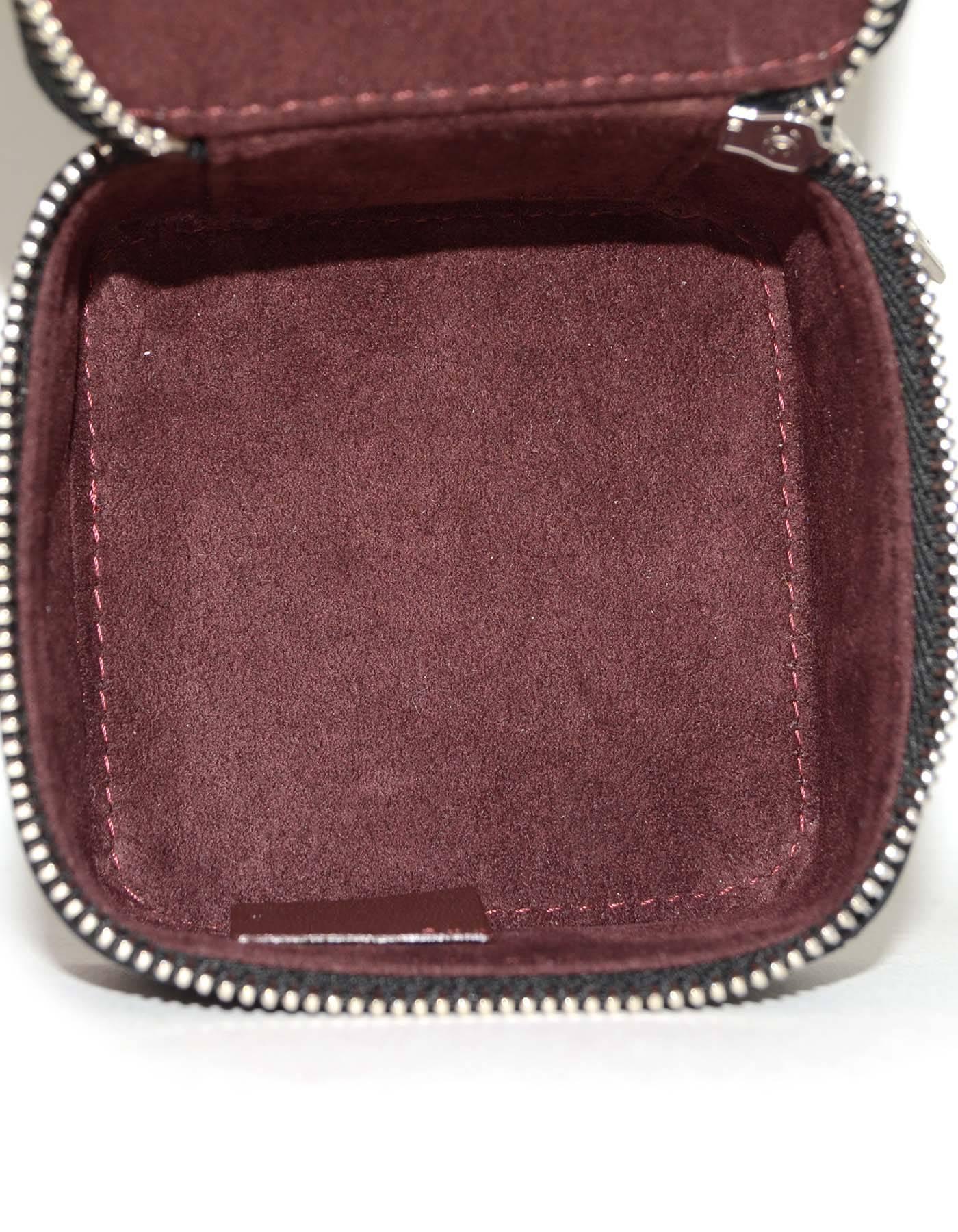 Chanel 2016 Black Quilted Leather Jewelry Box with SHW In Excellent Condition In New York, NY