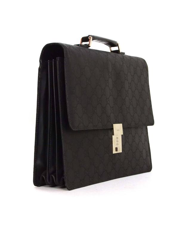 gucci black briefcase