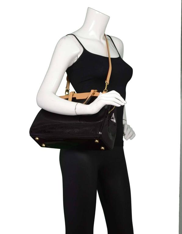 Louis Vuitton Amarante Monogram Vernis Brea MM Satchel Bag For Sale at ...