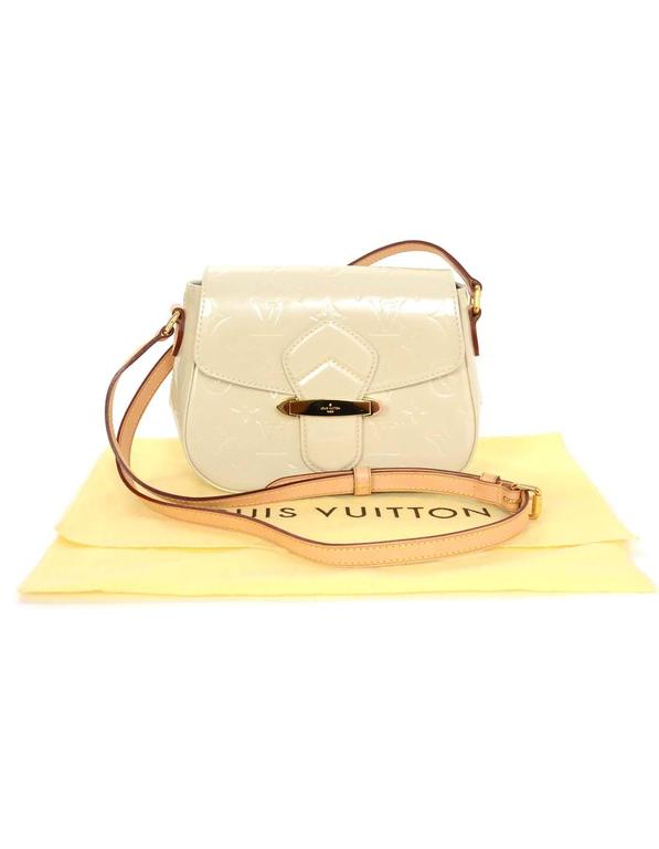 Louis Vuitton Ivory Monogram Vernis Bellflower PM Crossbody Bag at 1stDibs