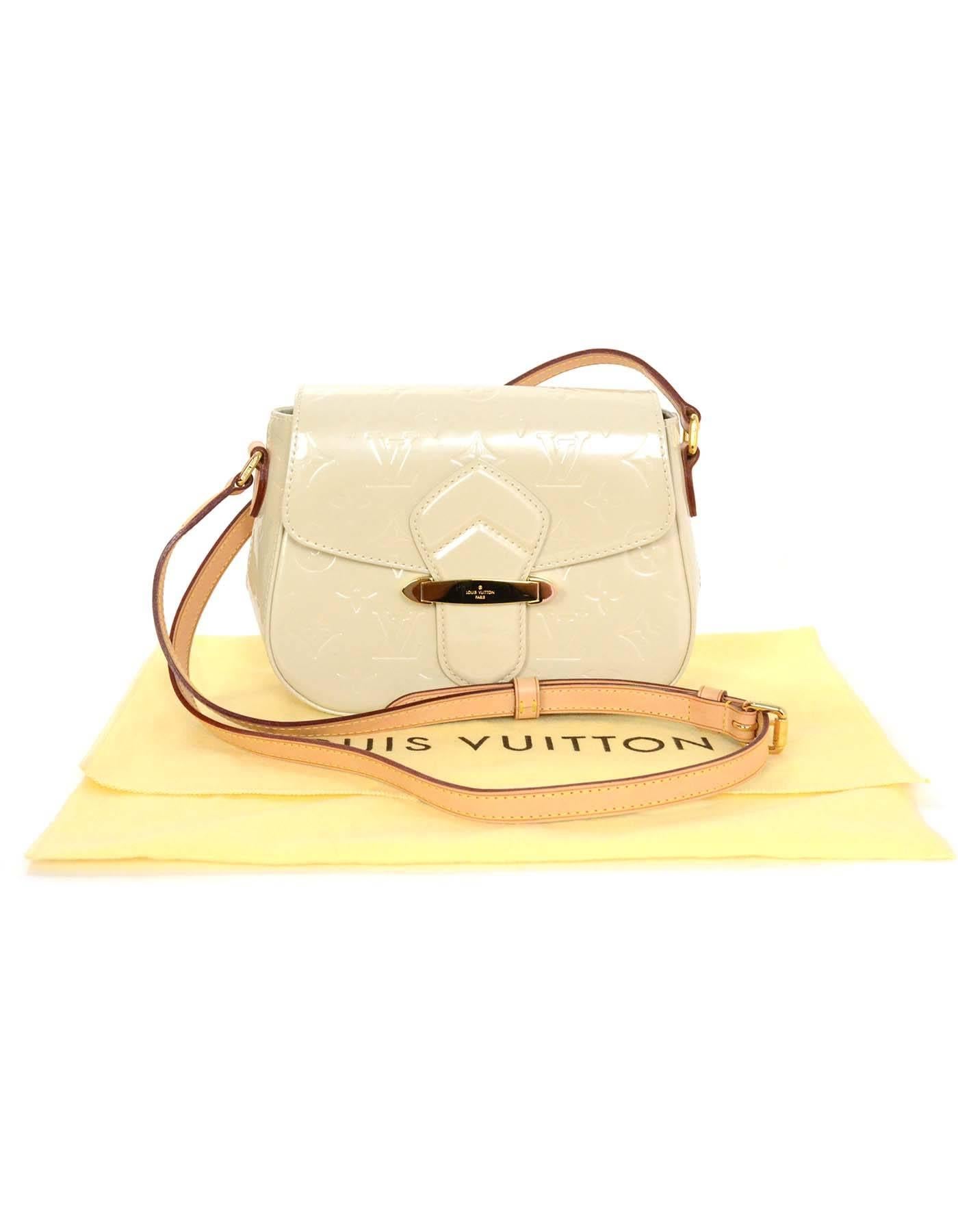 Louis Vuitton Ivory Monogram Vernis Bellflower PM Crossbody Bag 2
