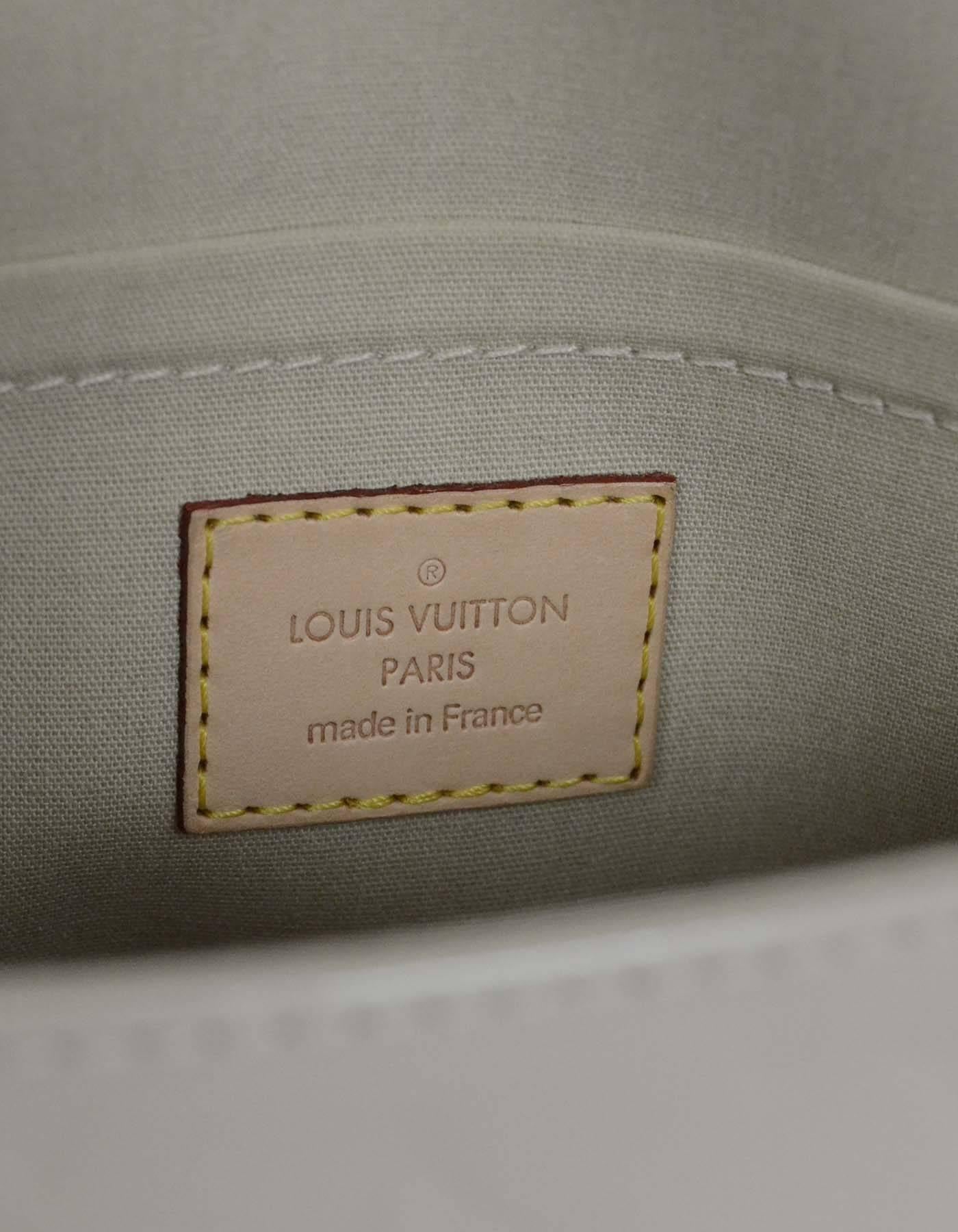 Women's Louis Vuitton Ivory Monogram Vernis Bellflower PM Crossbody Bag
