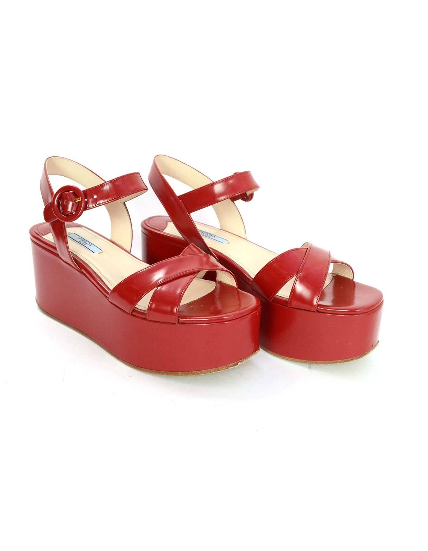 prada red sandals