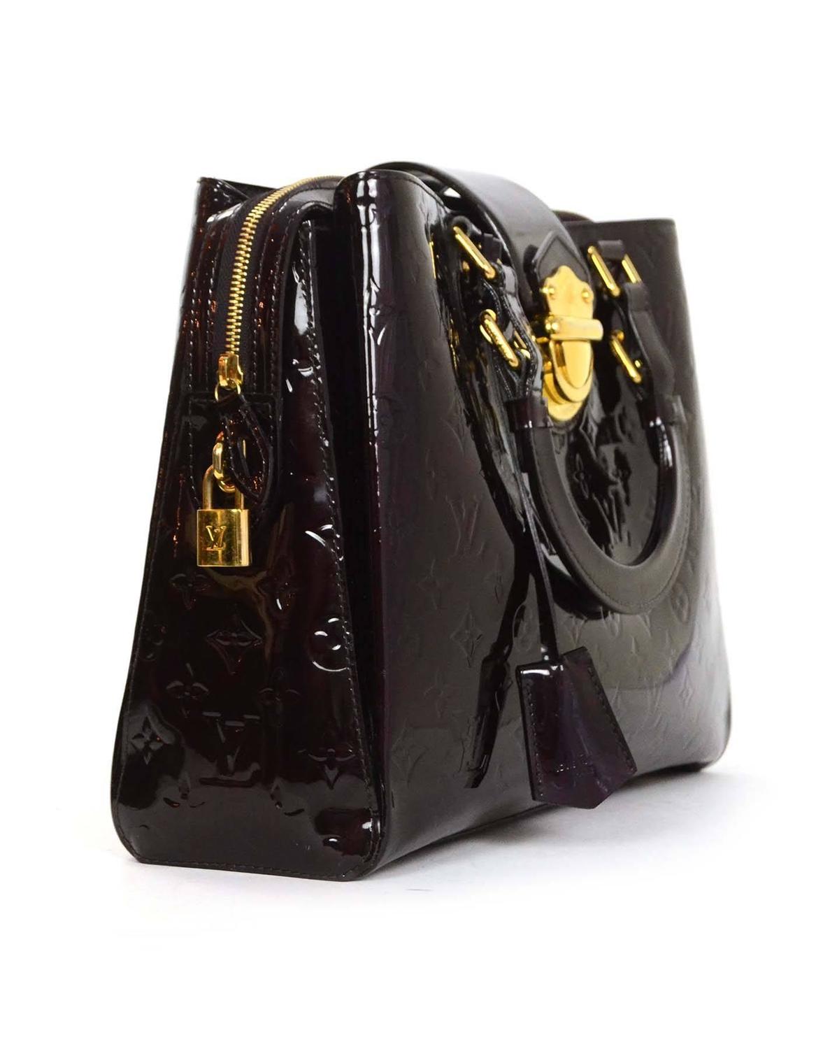 Louis Vuitton Amarante Monogram Vernis Melrose Handle Bag rt. $3,800 For Sale at 1stdibs