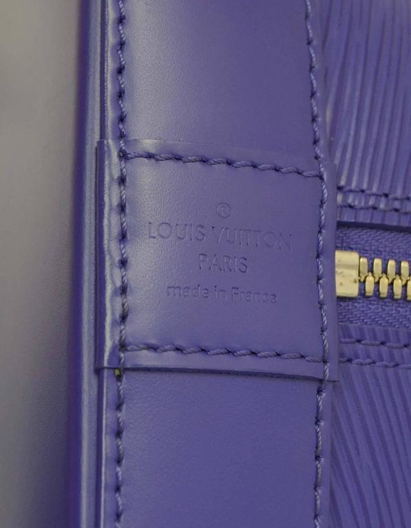 Louis Vuitton Prune Electric Epi Leather Alma GM Purple ref.34651