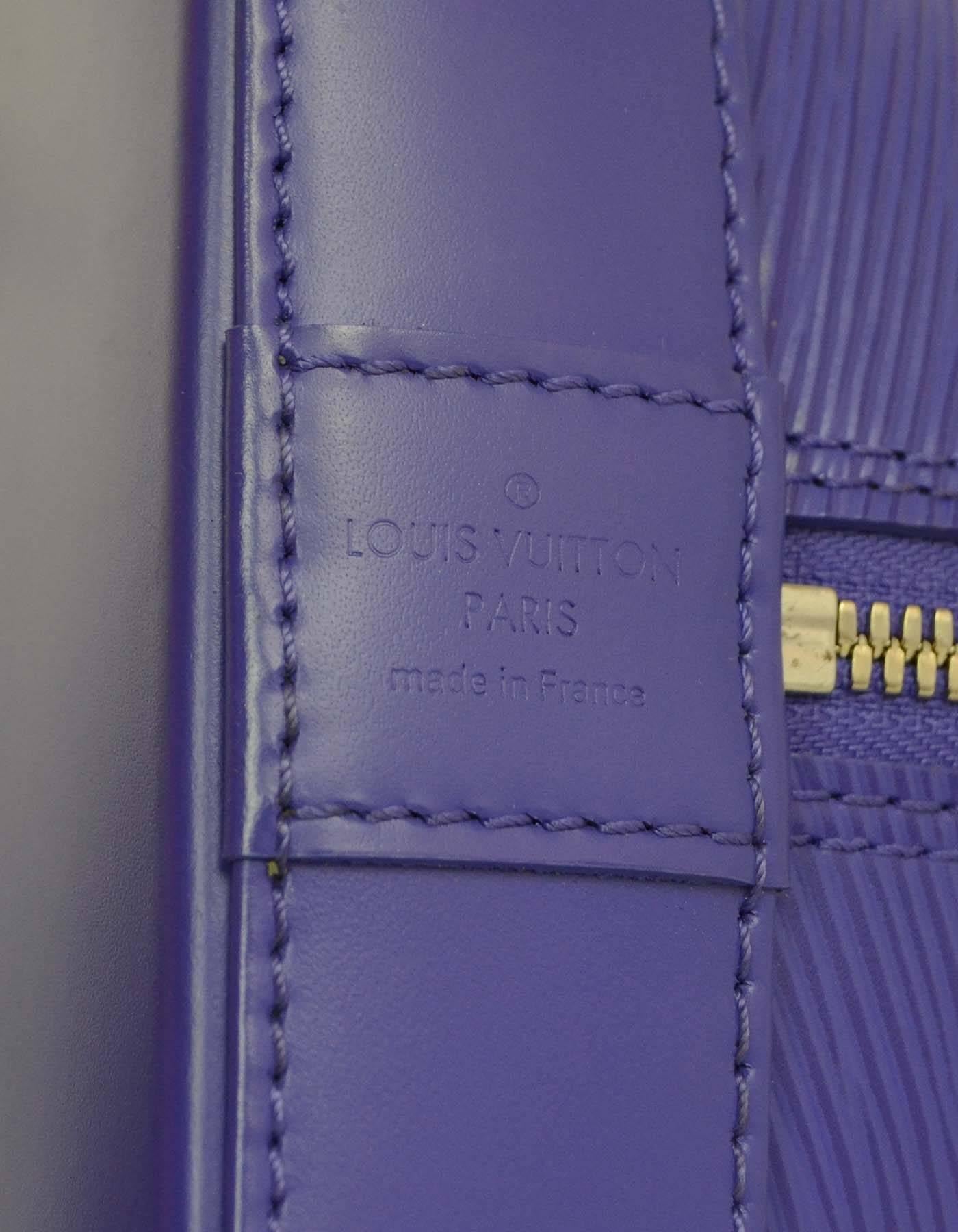 Louis Vuitton Figue Purple Epi Leather Alma GM Satchel Bag rt. $3, 100 1