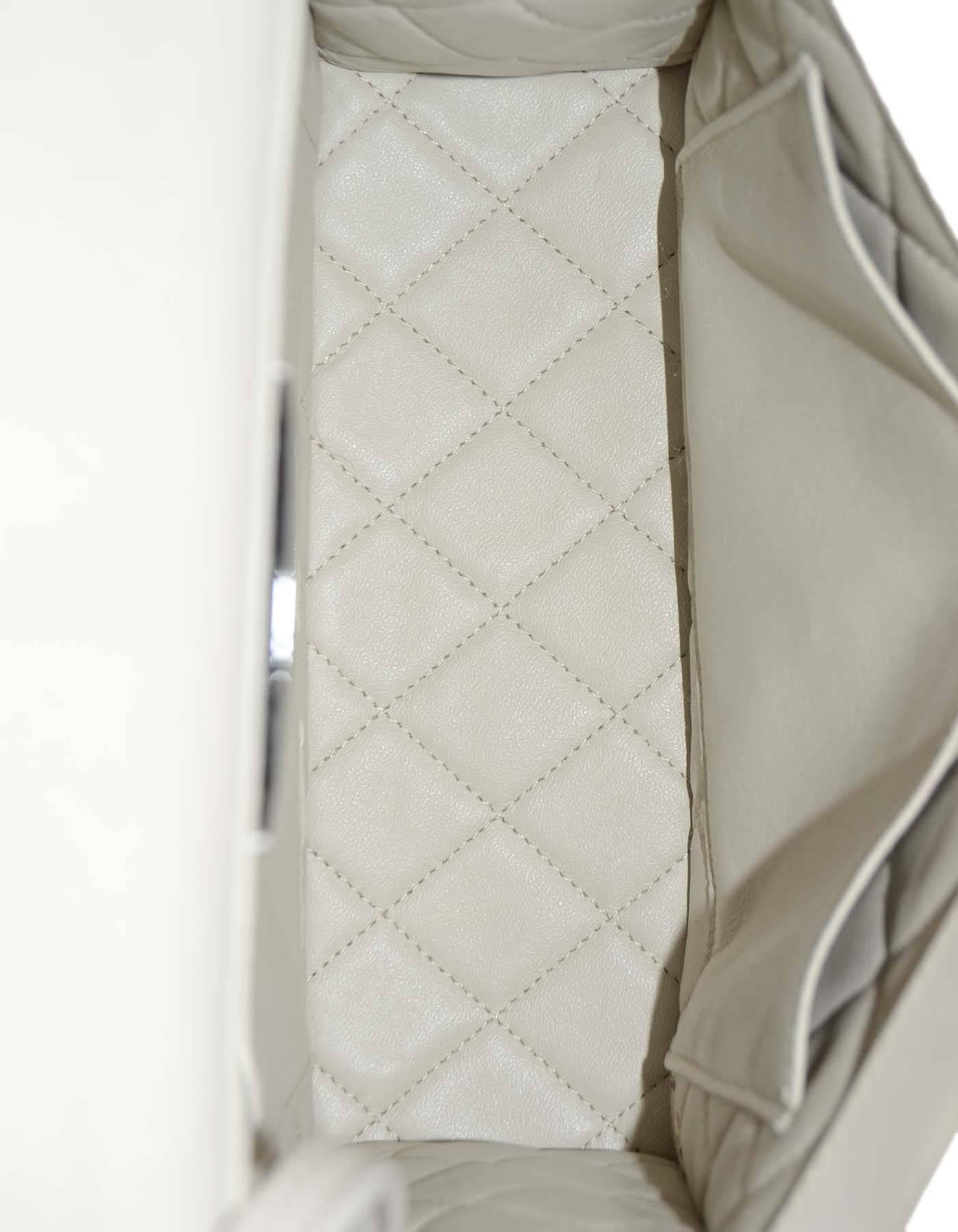 Beige Chanel 2016 Ivory Quilted Urban Luxury Flap Bag SHW RT. $4, 800