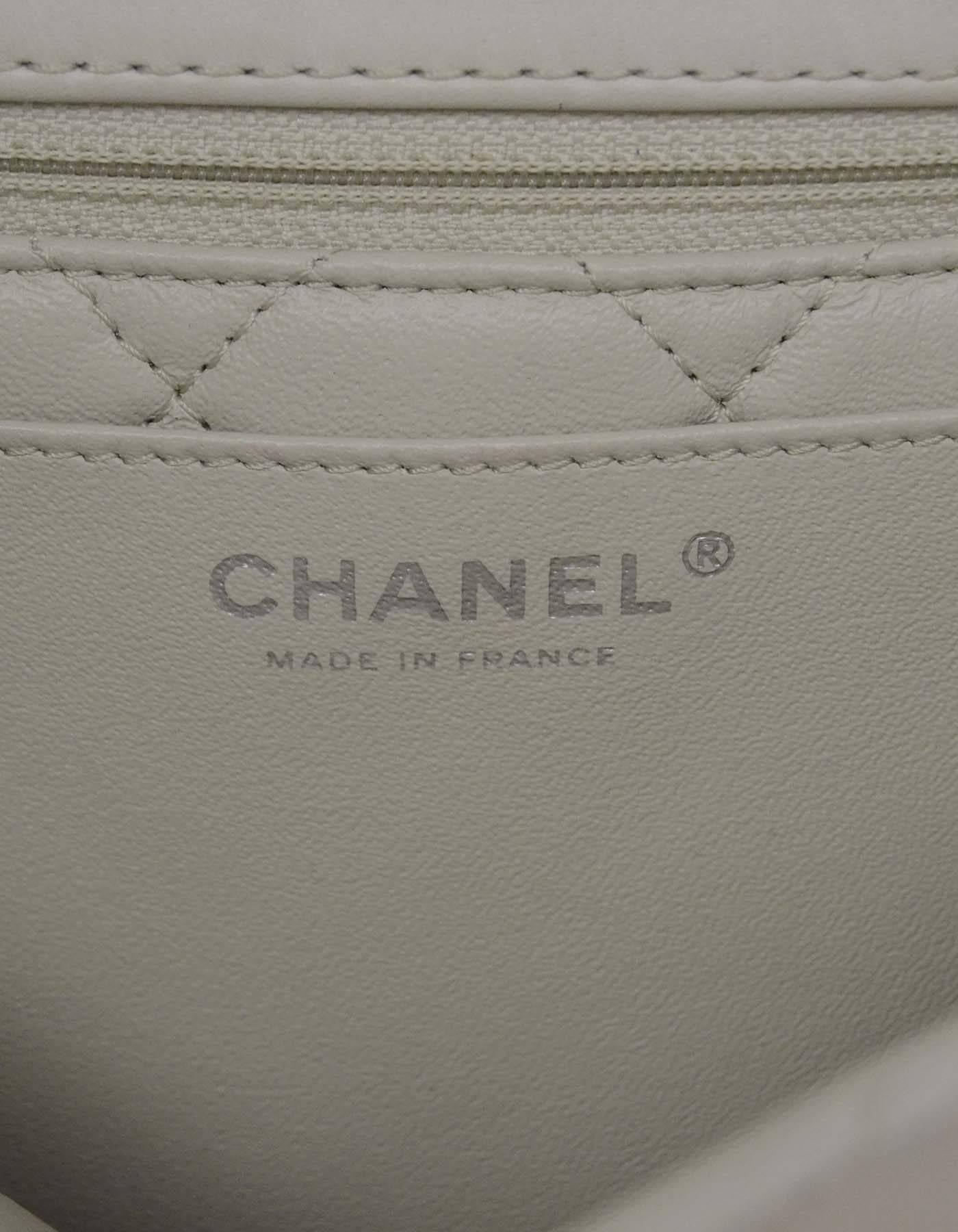 Chanel 2016 Ivory Quilted Urban Luxury Flap Bag SHW RT. $4, 800 In Good Condition In New York, NY