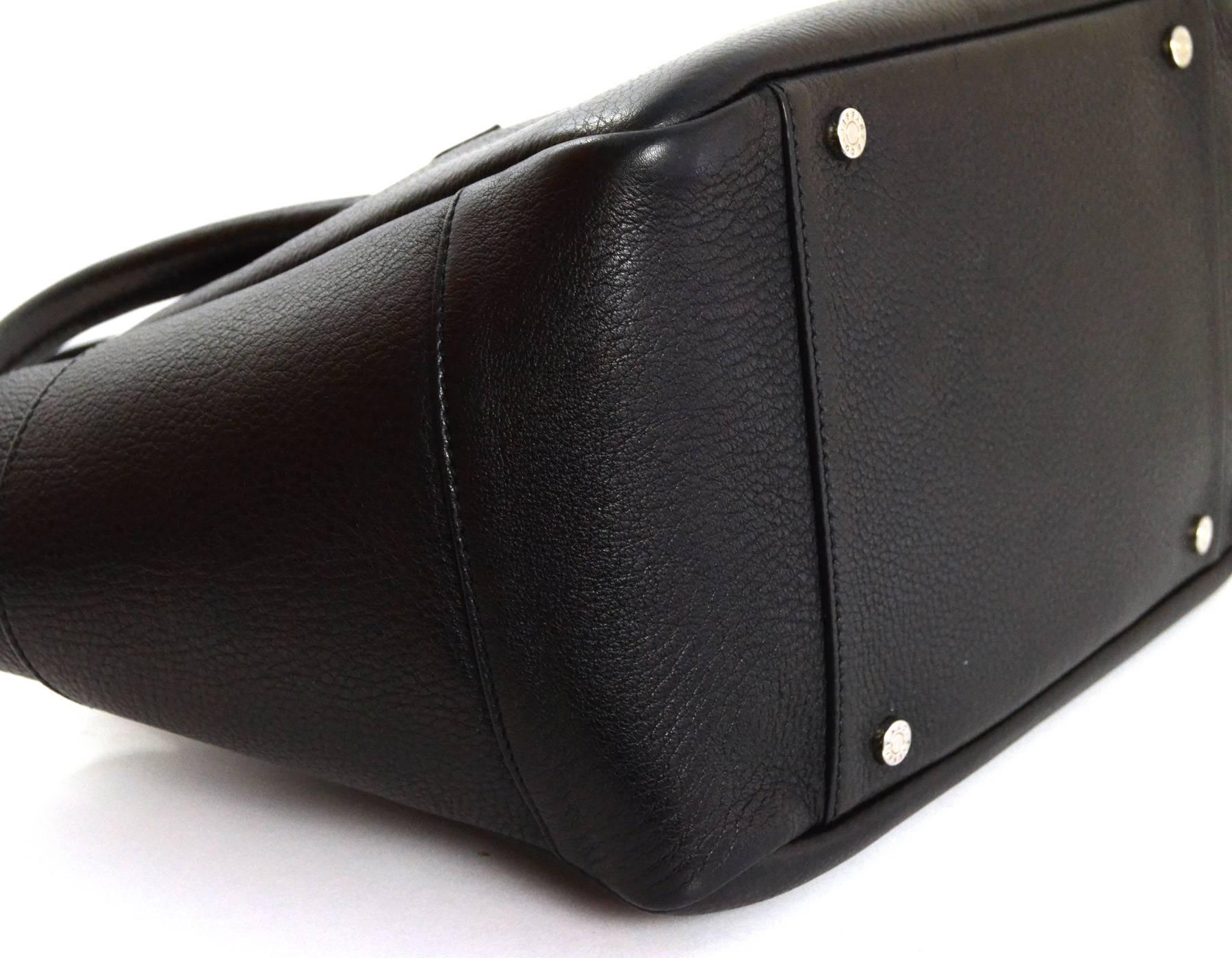 Tiffany & Co. Black Leather Shoulder Bag 1