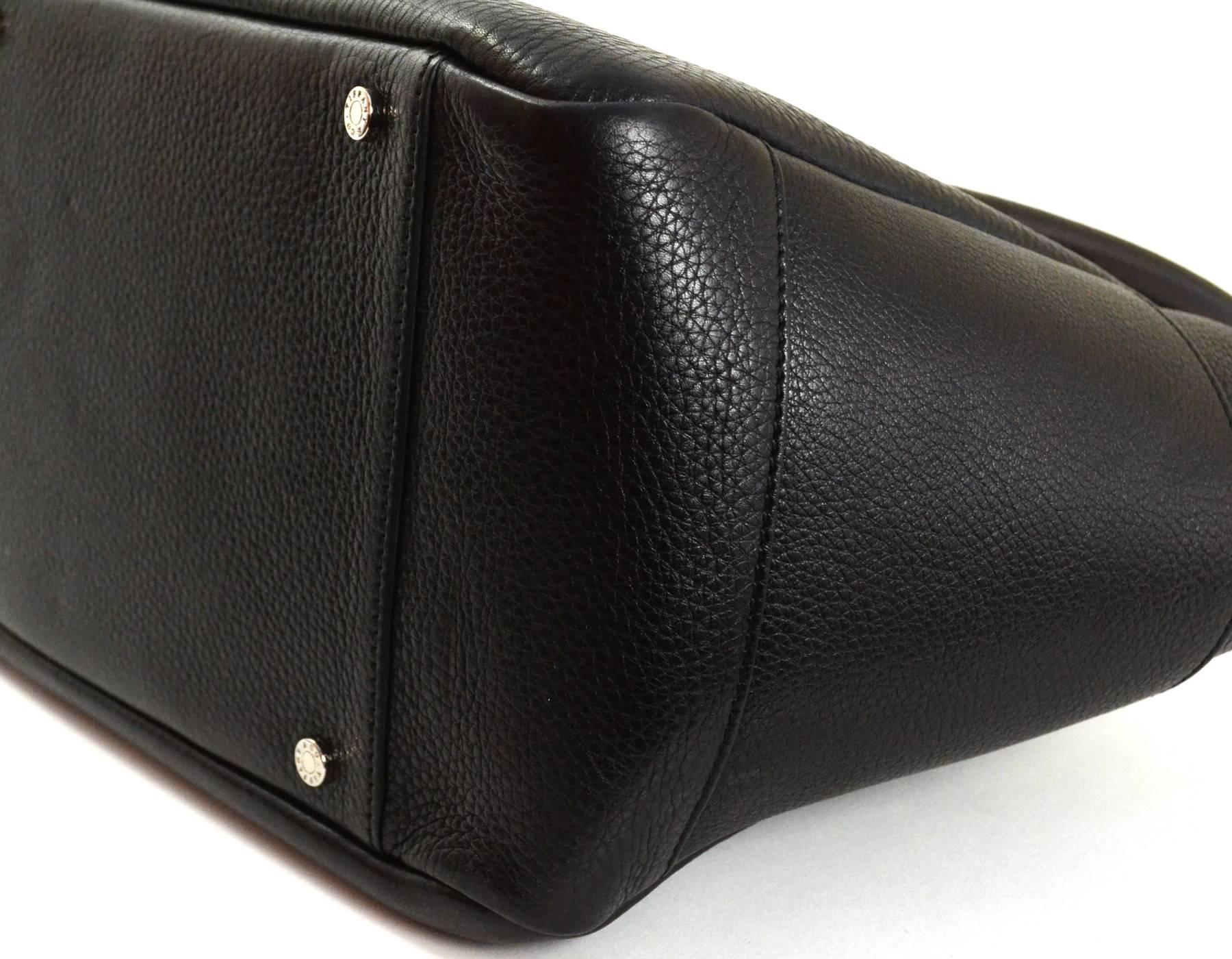 Tiffany & Co. Black Leather Shoulder Bag 2