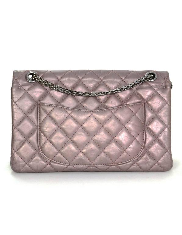 Chanel Muave Metallic Reissue 2.55 225 Medium Double Flap Classic Bag