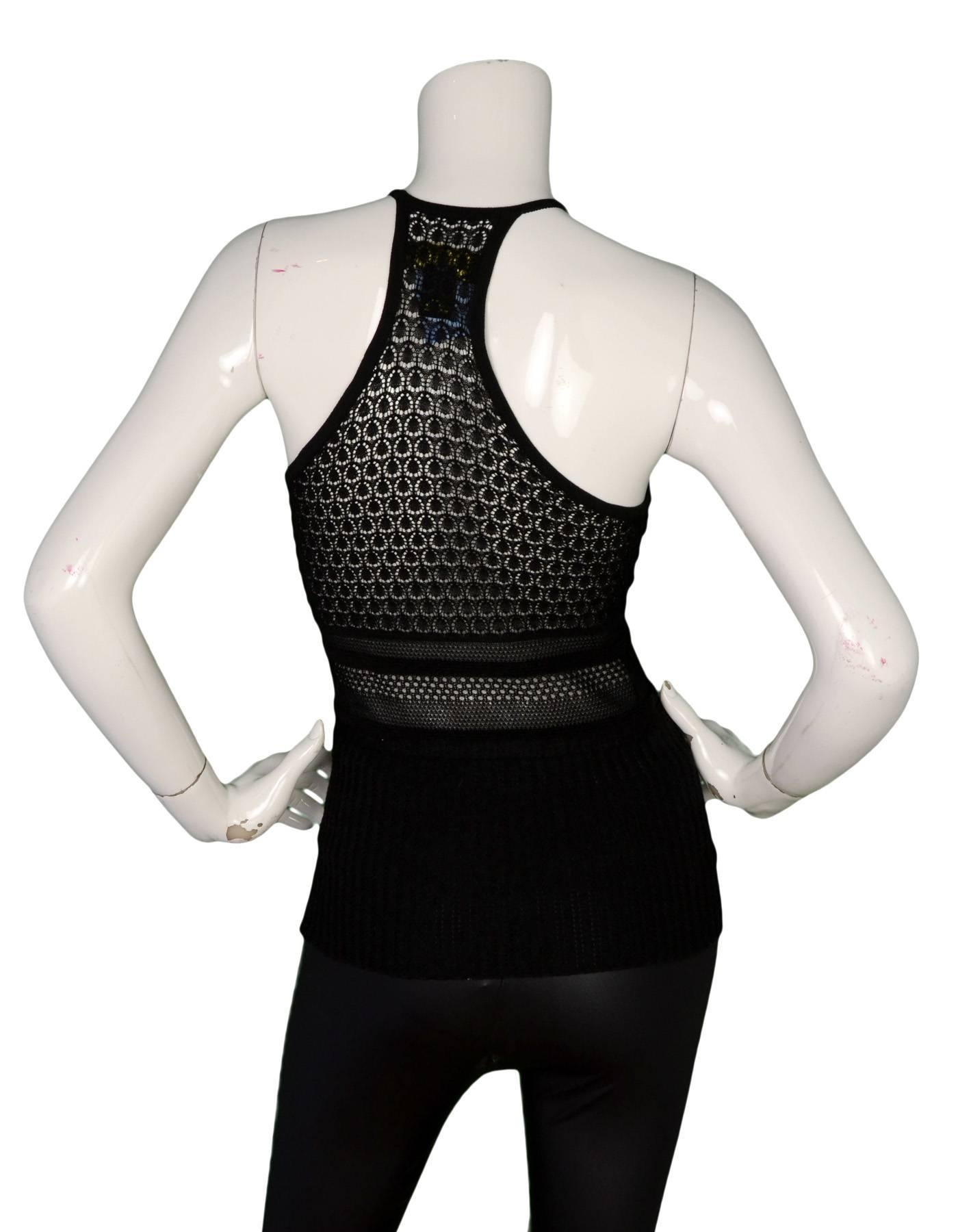 Catherine Malandrino Perforated Top Sz 38 In Excellent Condition In New York, NY