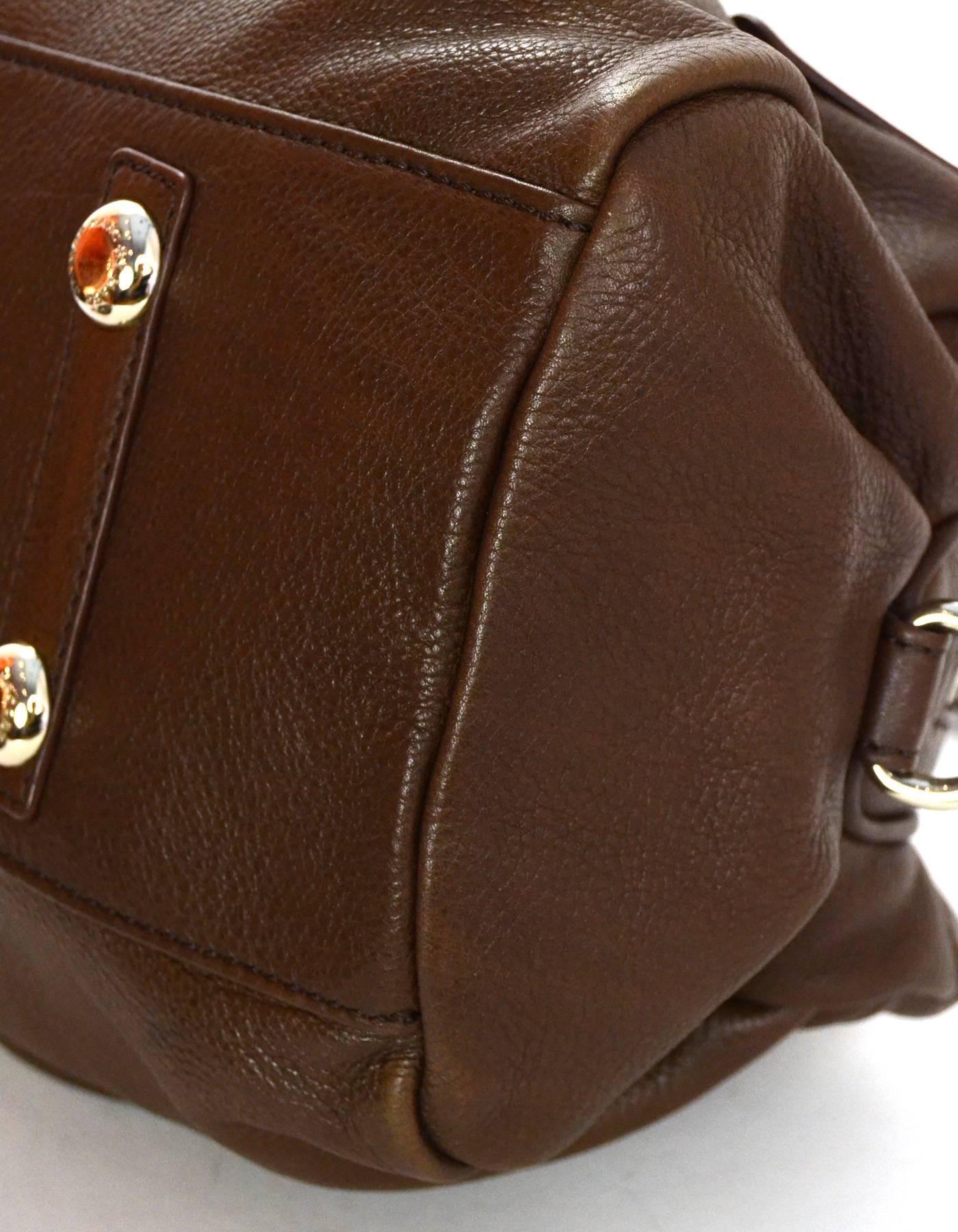 Brown Marc by Marc Jacobs Classic Q Groovee Satchel Bag