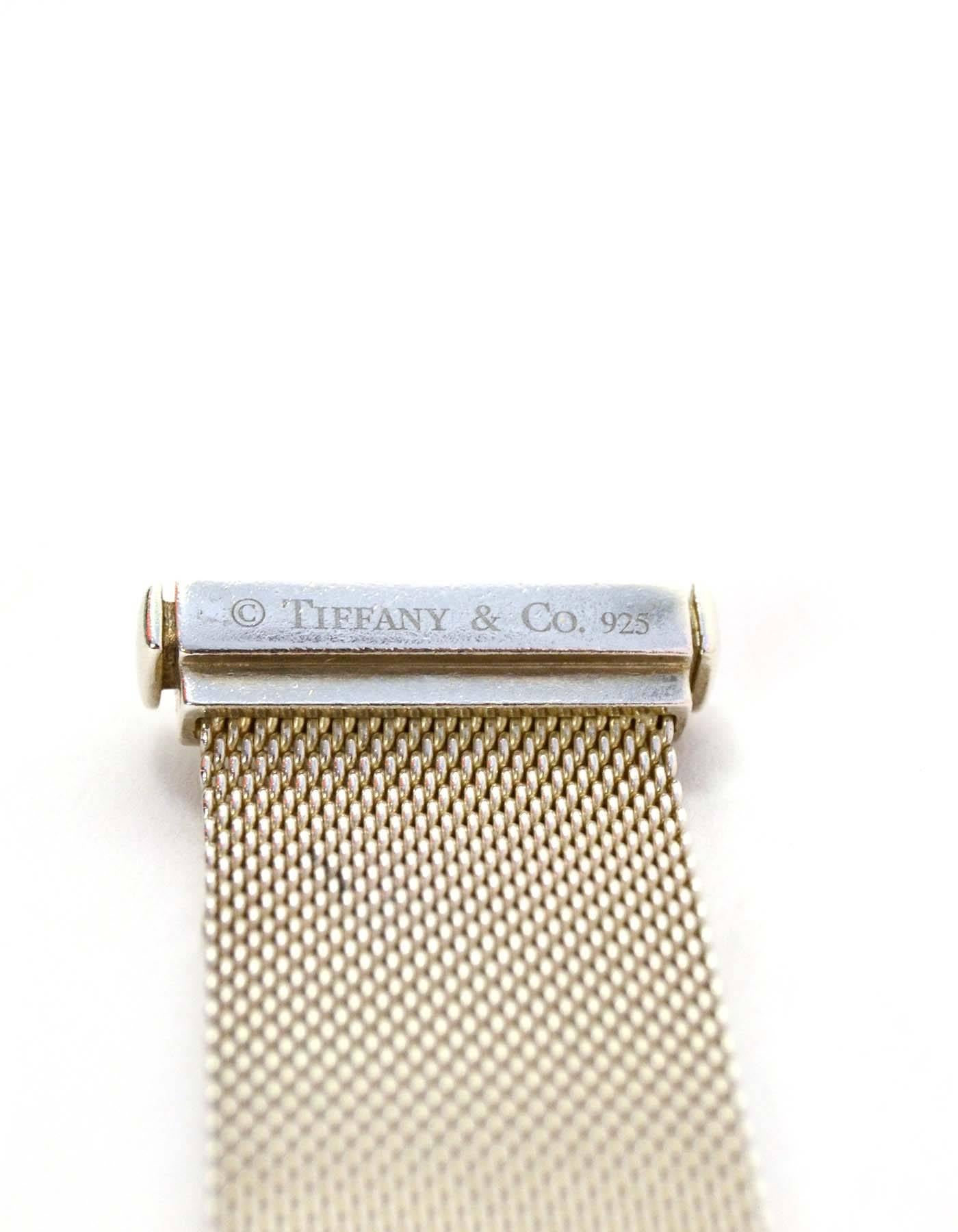 Tiffany & Co. Sterling and Diamond Somerset Bracelet Sz Small rt. $1, 975 1