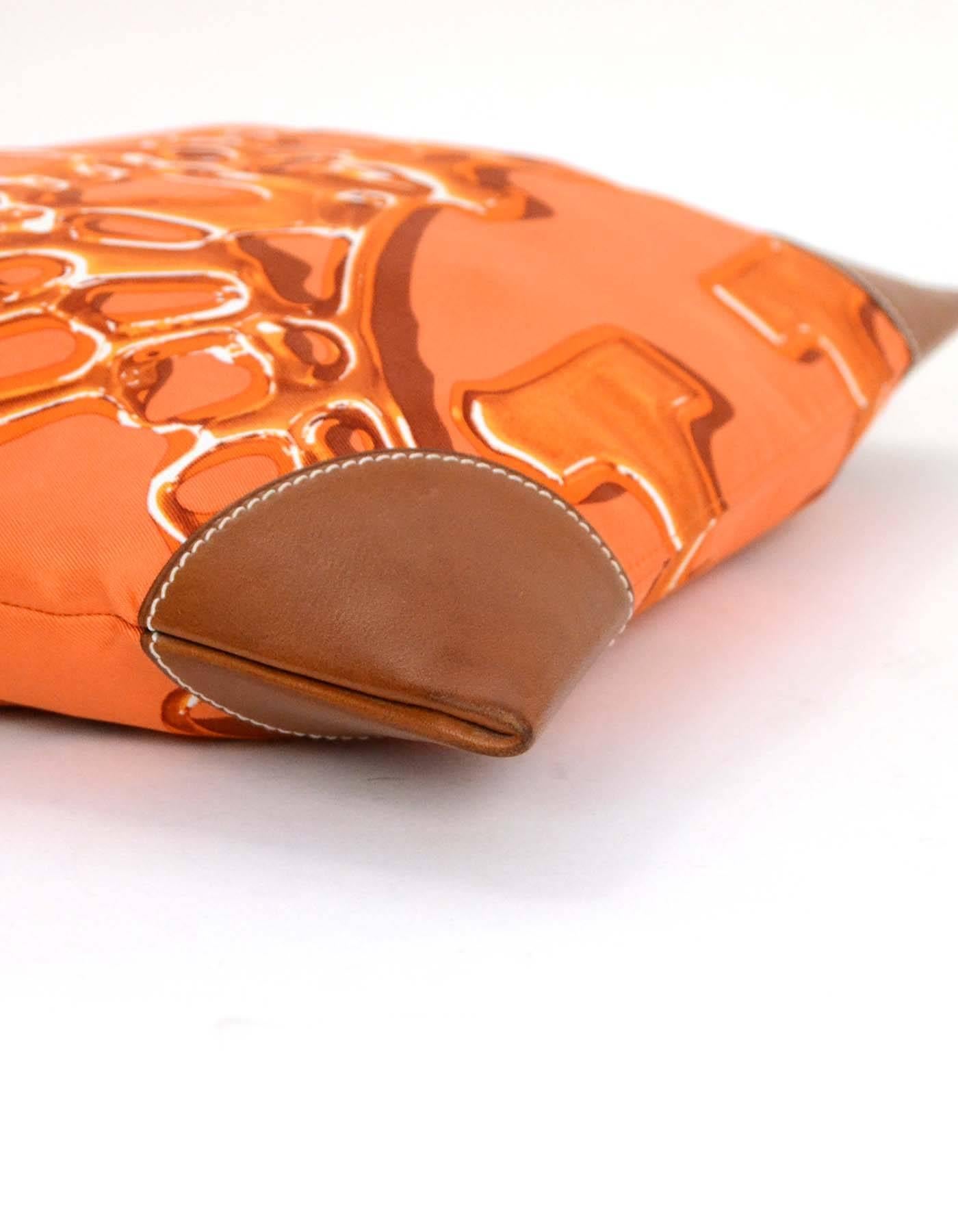 Hermes Orange and Brown Silky City PM Messenger Bag rt. $1, 925 2