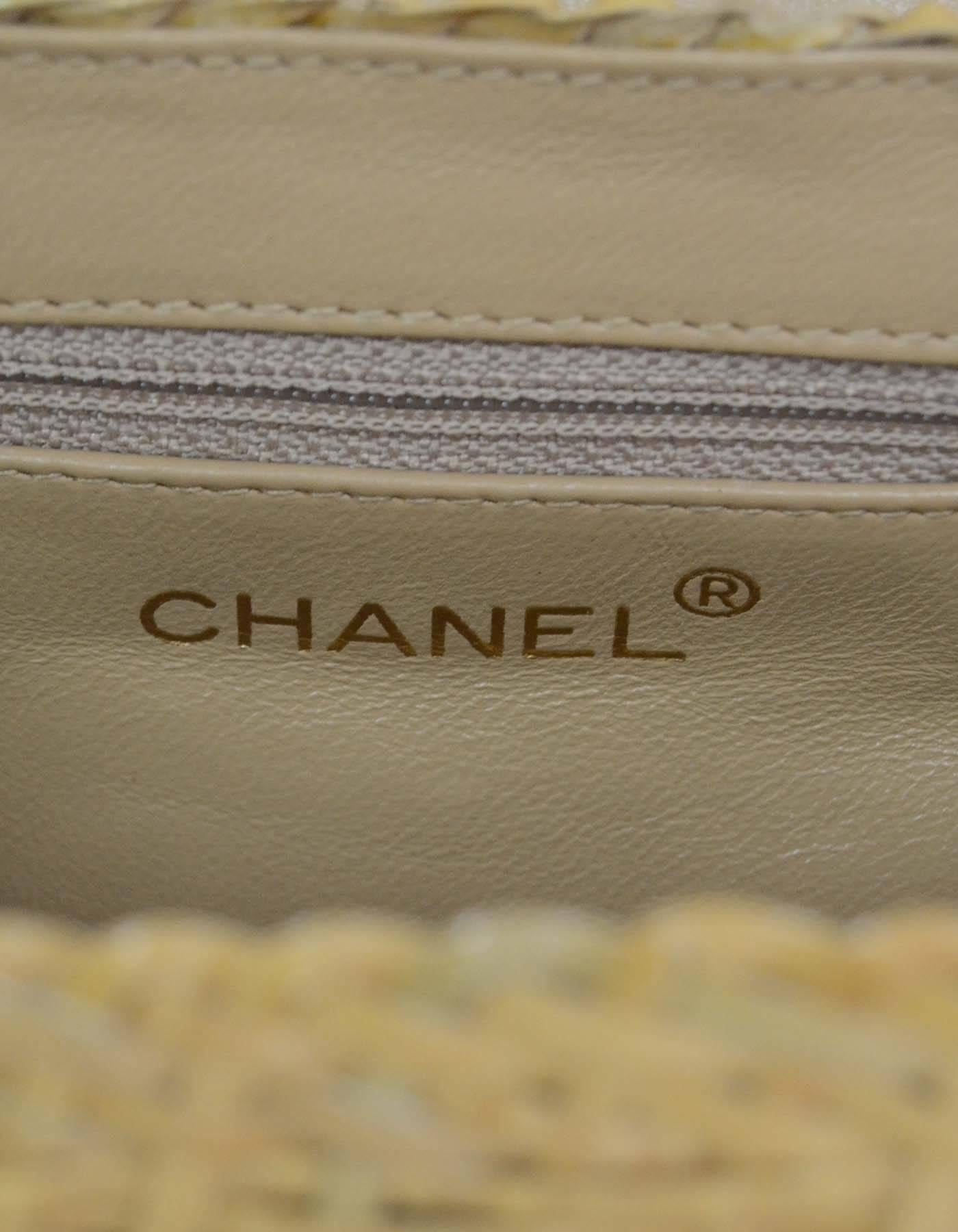 Women's Chanel Rare Collectors Vintage Wicker Basket Shoulder Bag