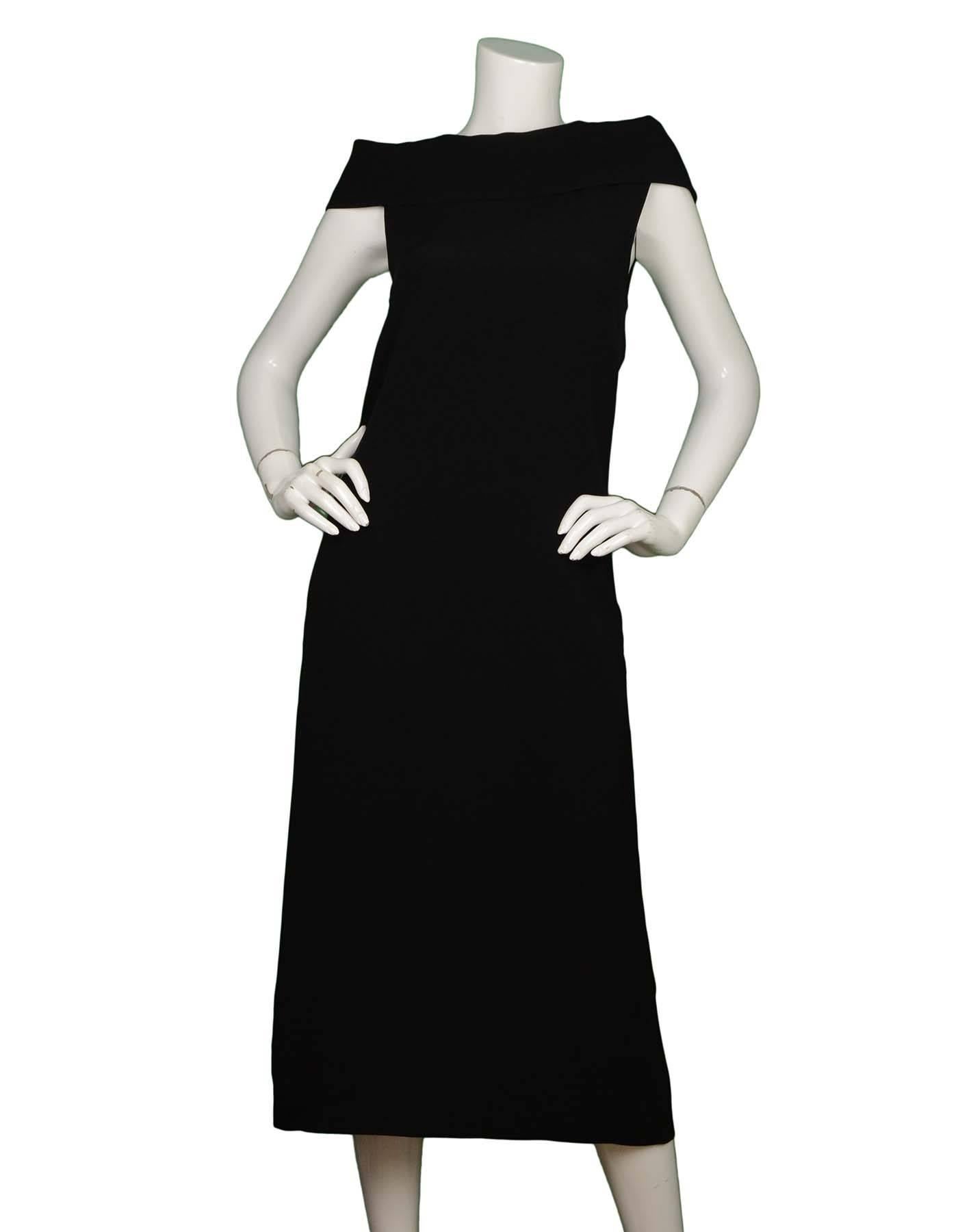 Women's J.W. Anderson Black One-Shoulder Dress Sz 8 NWT