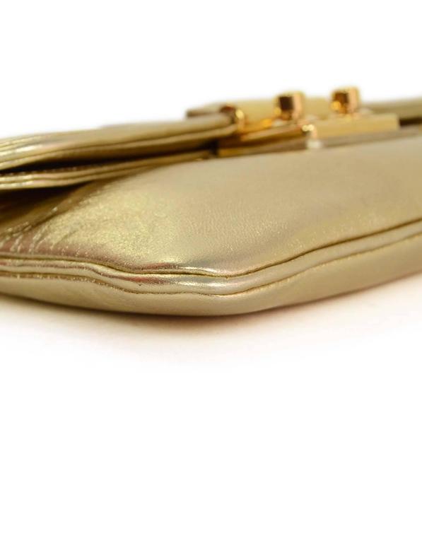 Sofia coppola leather clutch bag Louis Vuitton Gold in Leather