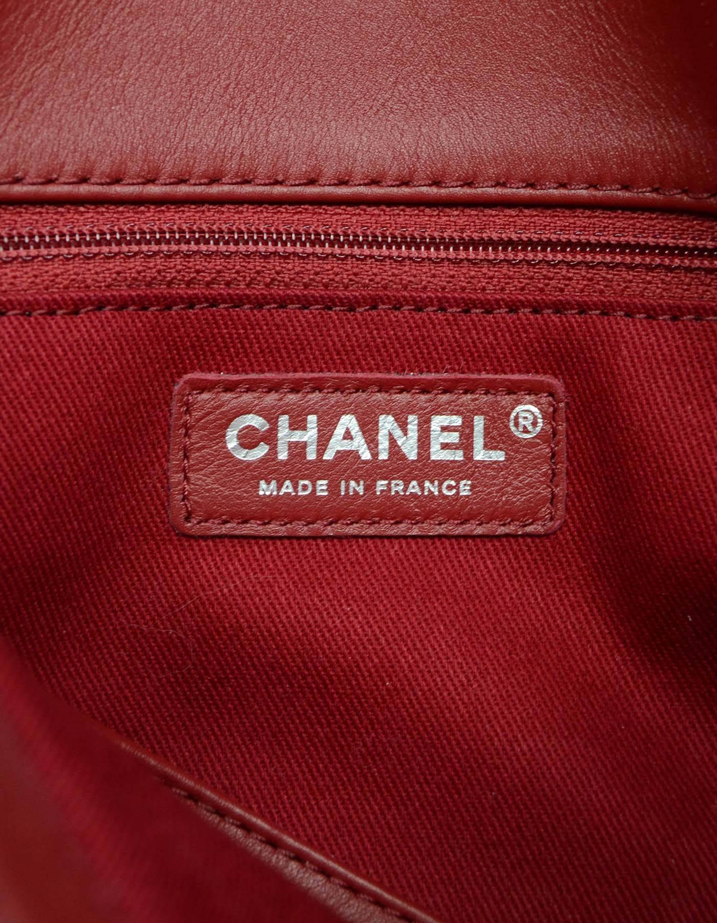 Chanel 2014 Red Patent Leather Quilted Tote Bag rt. $3, 900 4