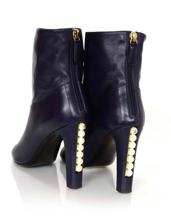 chanel ankle boots with pearl